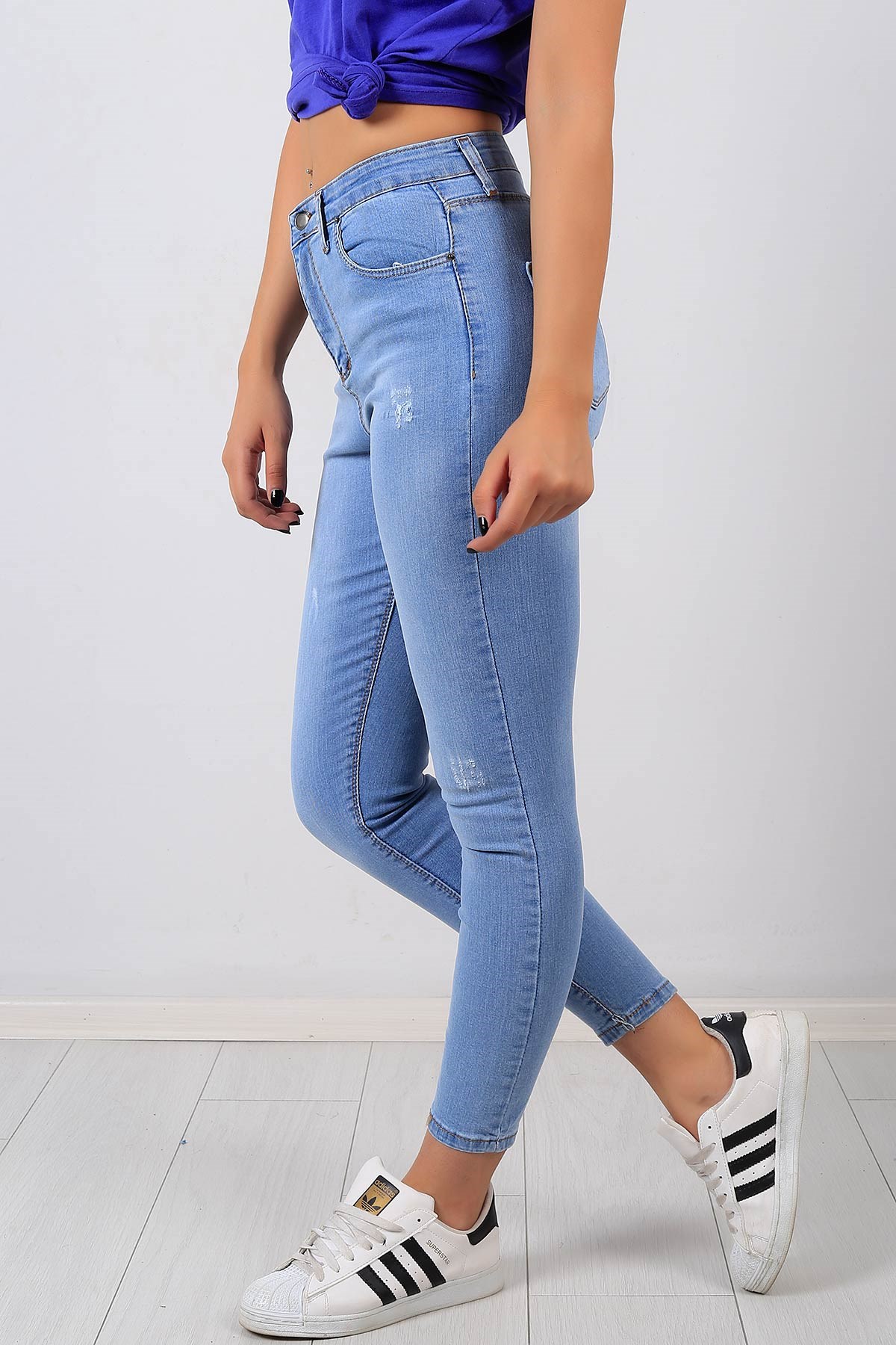  Bayan Likralı Kot Pantolon  8459B