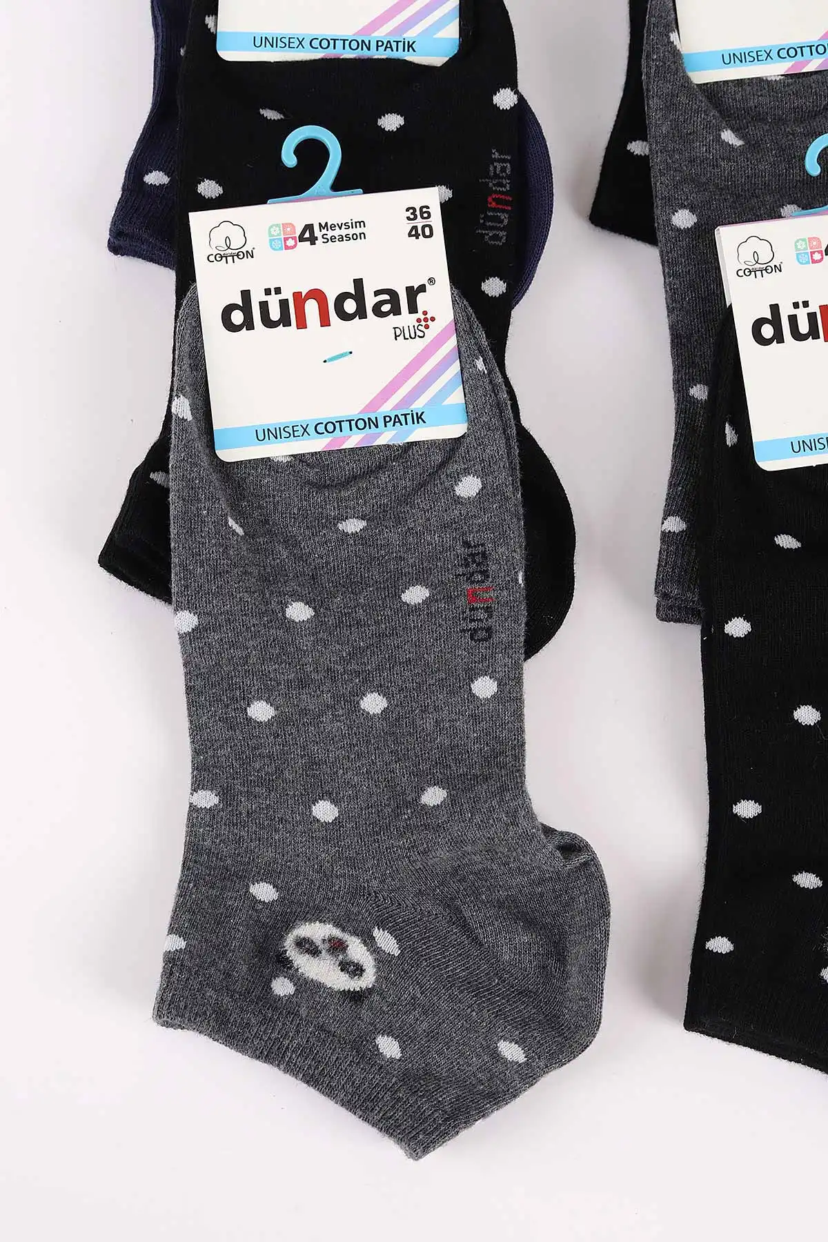 12'li Dört Mevsim Kadın Cotton Patik Çorap (36-40) 465626