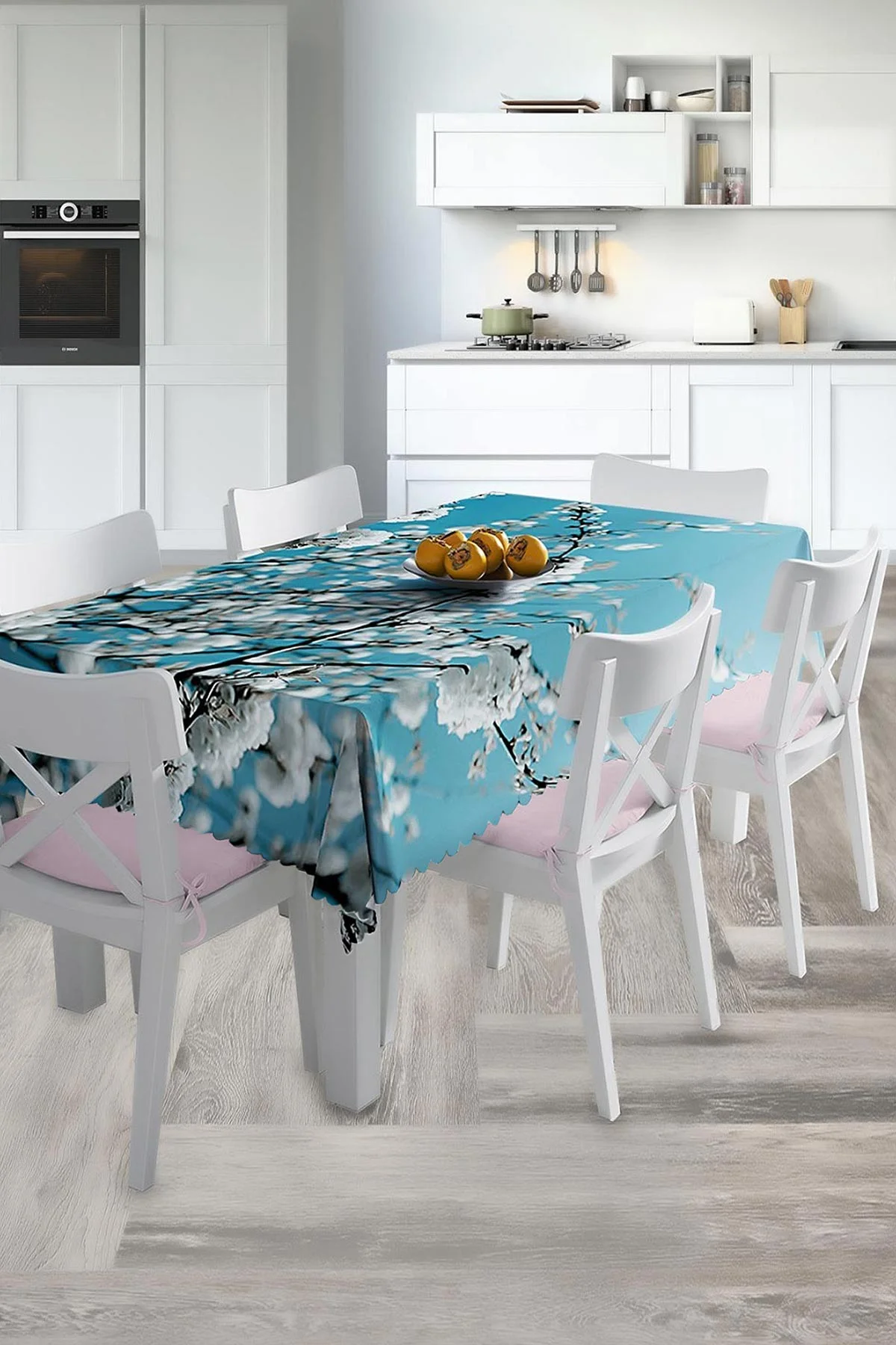 140x220 Dijital Baskılı Mordern Masa Örtüsü 219002