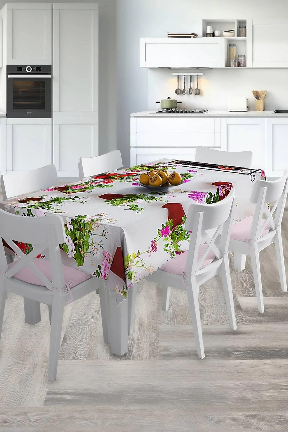140x220 Dijital Baskılı Mordern Masa Örtüsü 219003