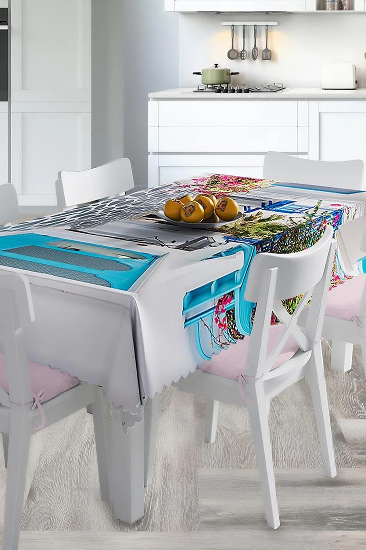 140x220 Dijital Baskılı Mordern  Masa Örtüsü 219005