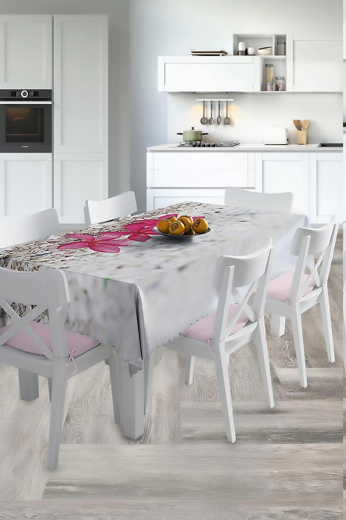 140x220 Dijital Baskılı Mordern Masa Örtüsü 219006