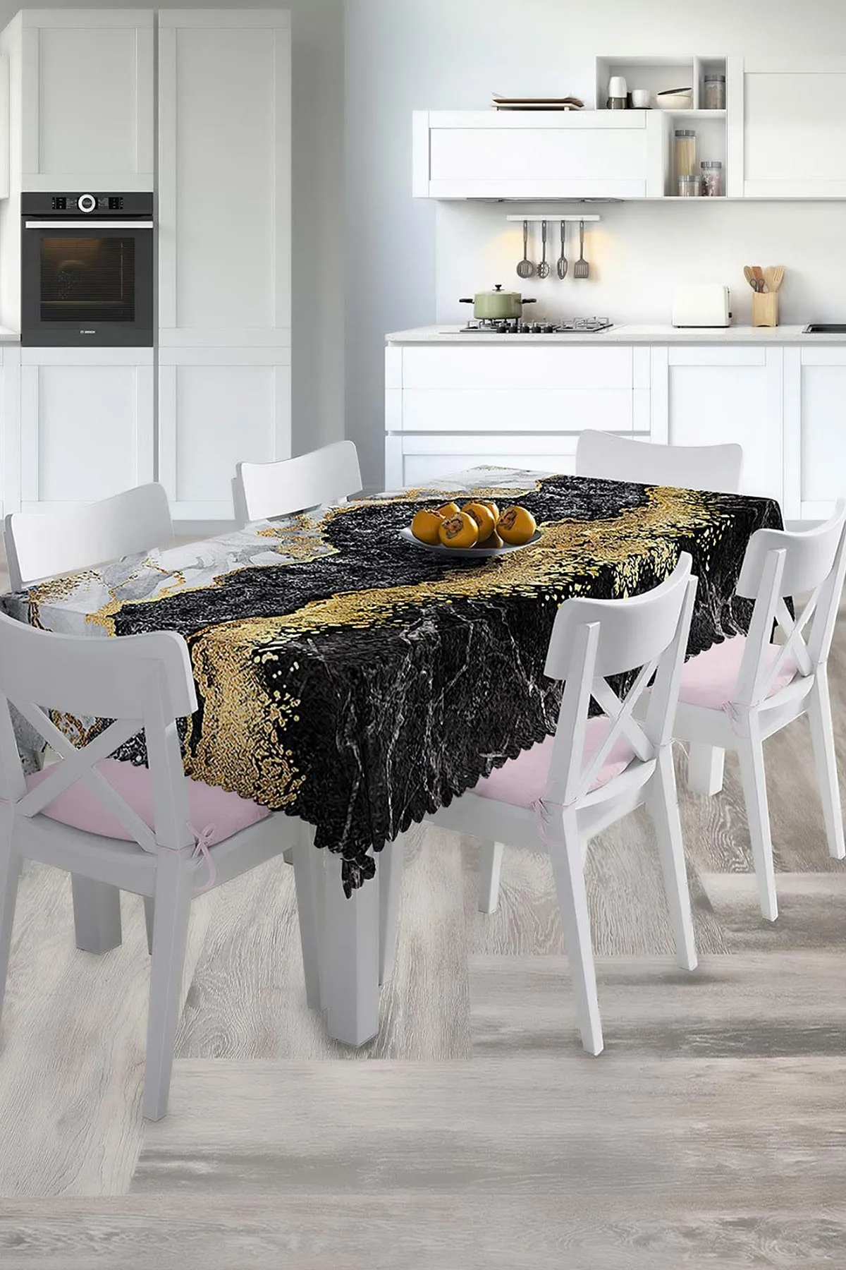 140x220 Dijital Baskılı Mordern Masa Örtüsü 219017