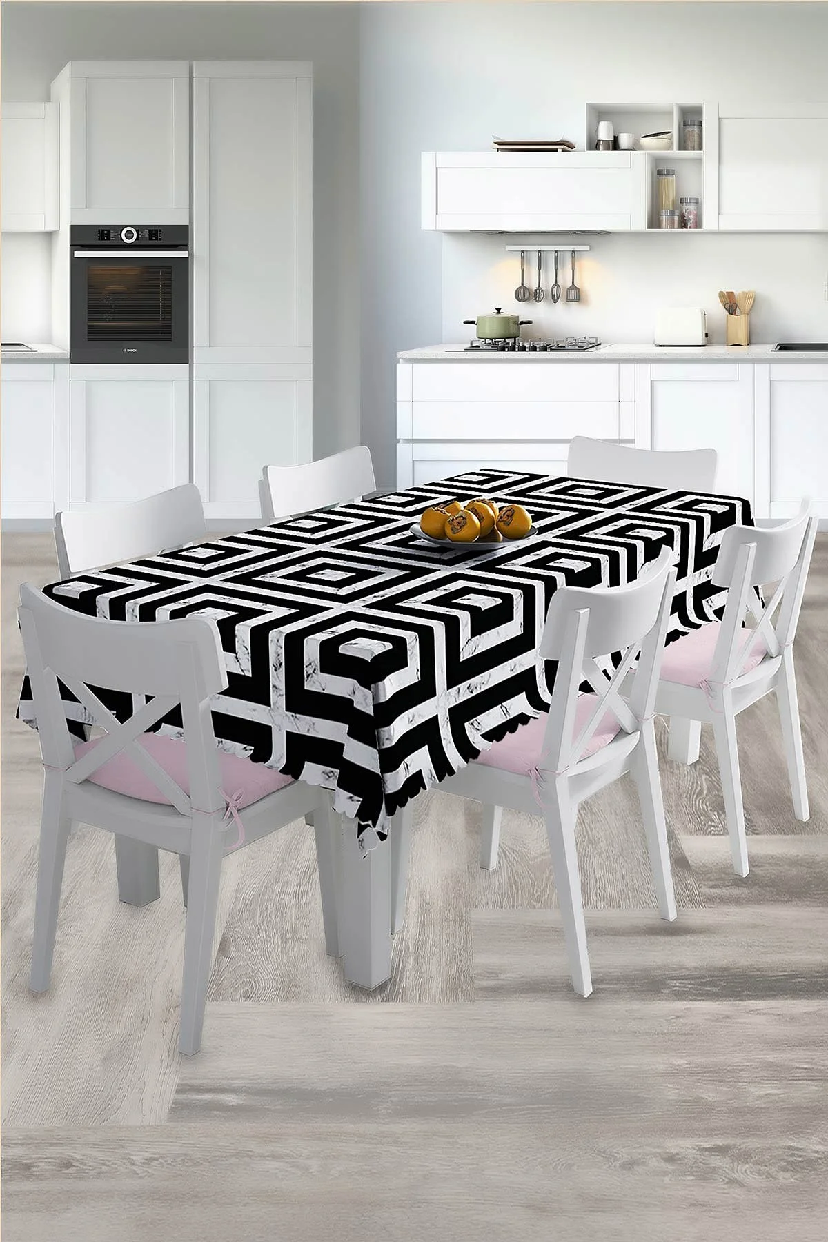 140x220 Dijital Baskılı Mordern  Masa Örtüsü 219020