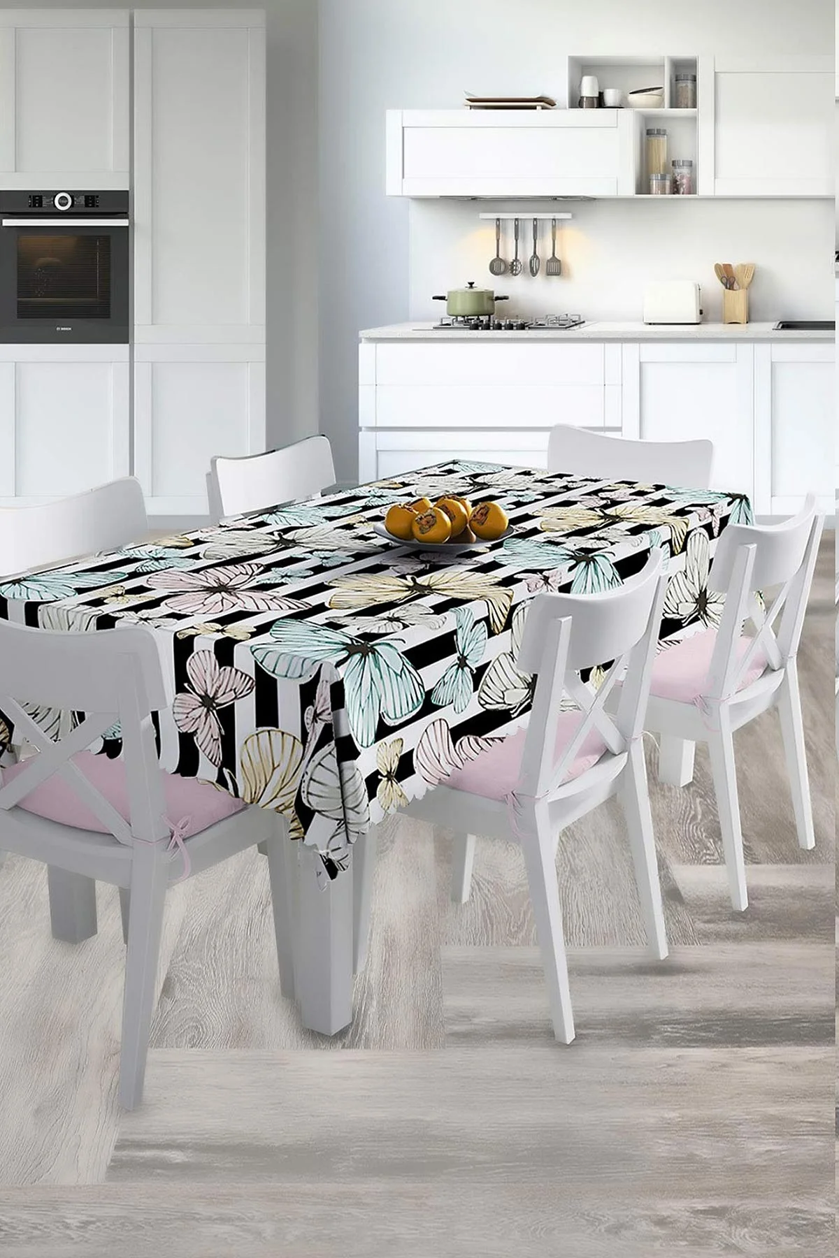 140x220 Dijital Baskılı Mordern  Masa Örtüsü 219029