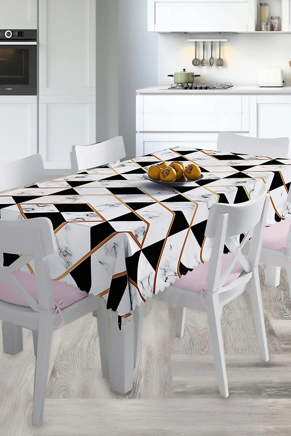 140x220 Dijital Baskılı Mordern  Masa Örtüsü 219038