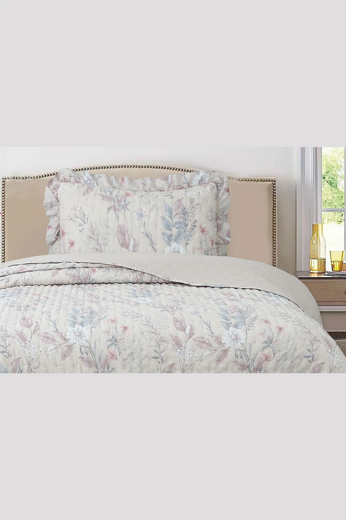 180x240 Cm Bella Home Tek Kişilik Breeze Desenli Yatak Örtüsü 395259