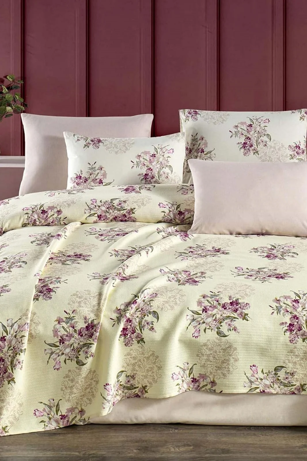 200x240 Cm Çift Kişilik New Home Baskılı Pike Takımı 390685