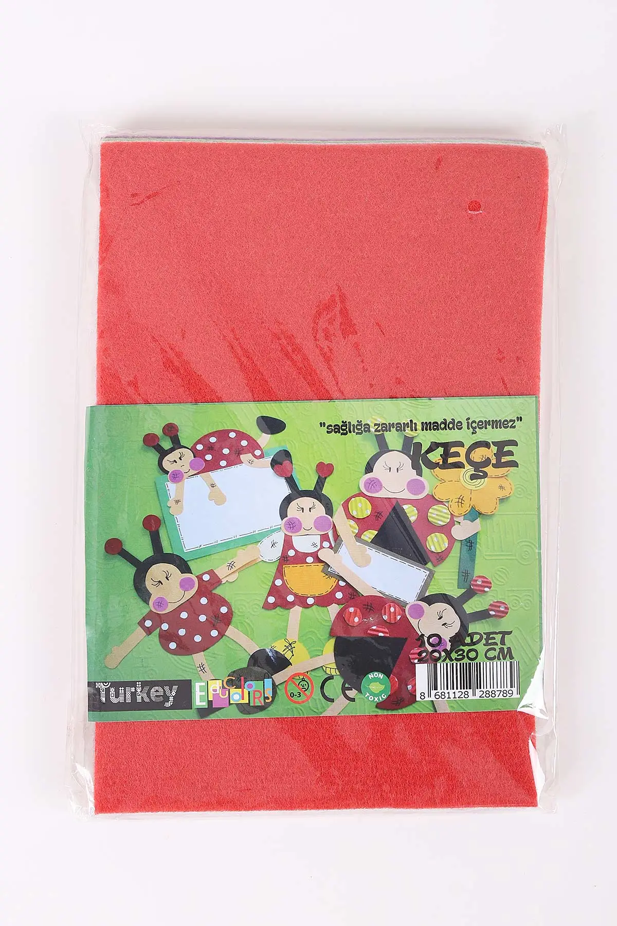 20x30 Cm Renkli Karışık Keçe 10'lu 1 Paket 449130