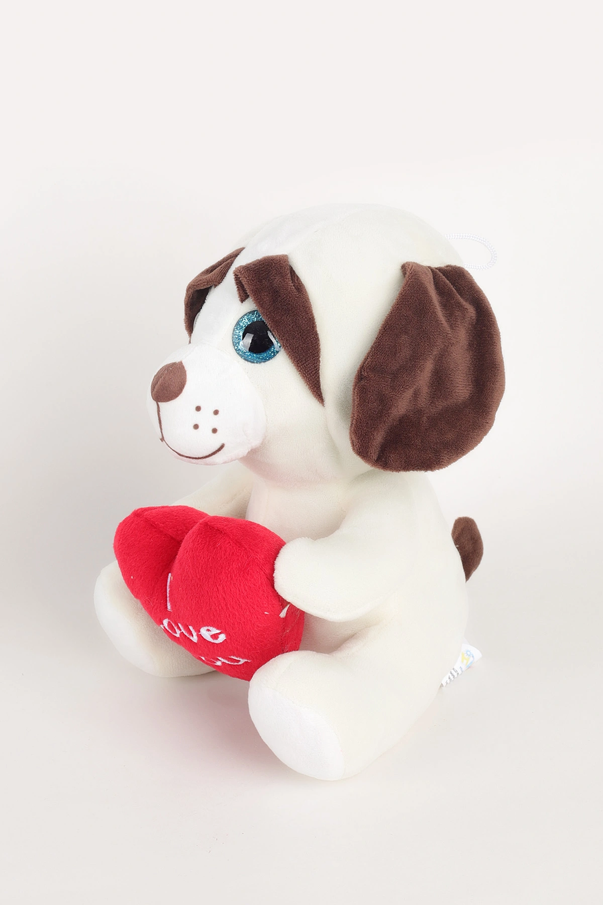 25 Cm Mavi Gözlü Kalpli Peluş Ayı Oyuncağı 339353