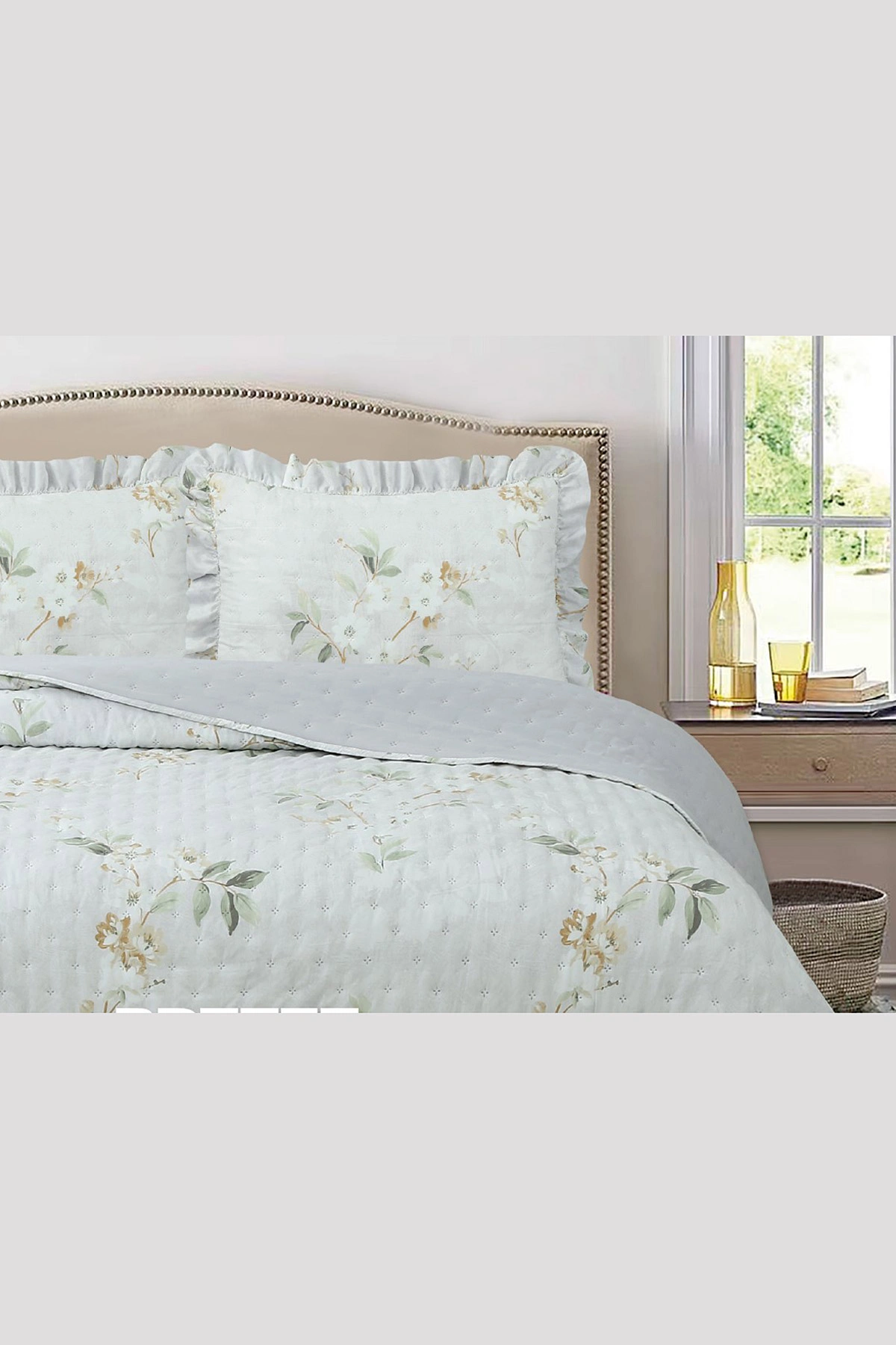 260x240 Cm Bella Home Çift Kişilik Breeze Desenli Yatak Örtüsü 395274