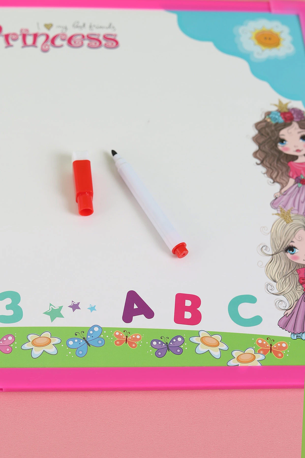 40x30 cm Pembe Princess Yazı Tahtası 283174