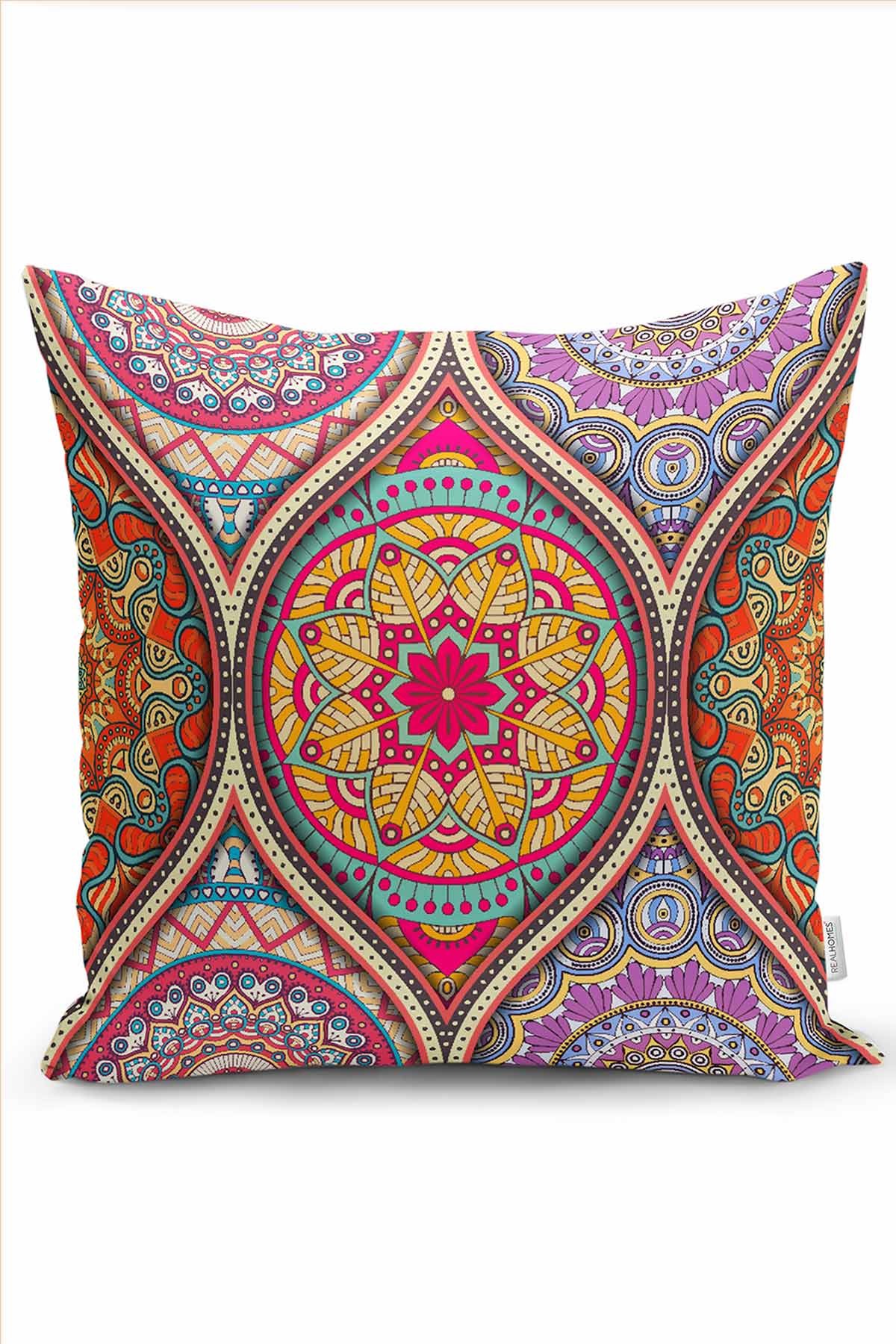 43x43cm Çift Taraflı Dijital Baskılı Dekoratif Modern Yastık Kırlent Kılıfı 218971