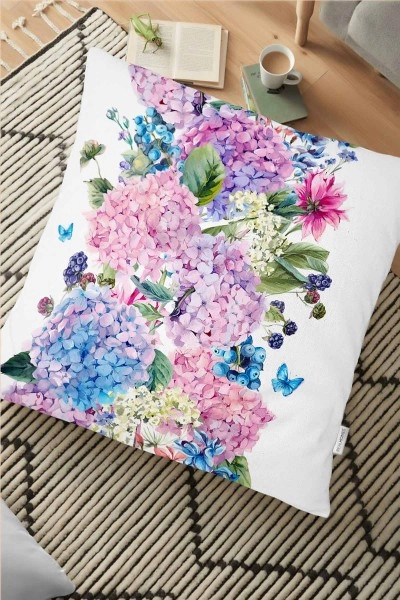 70x70 Modern Baskılı Dekoratif Yer Minderi Kılıfı 223958