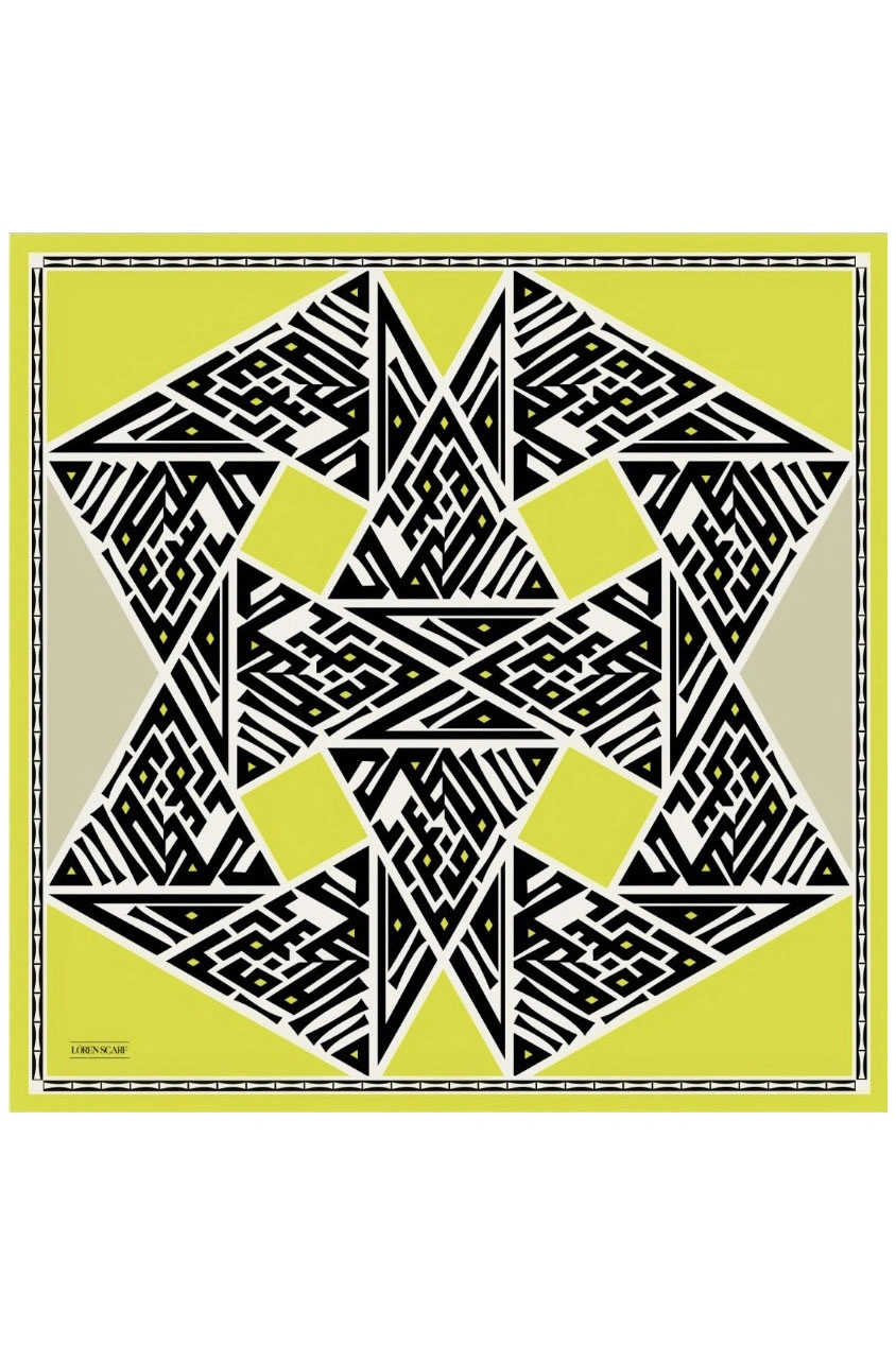 90x90 Baskılı El Dikimi Soft Eşarp 278557