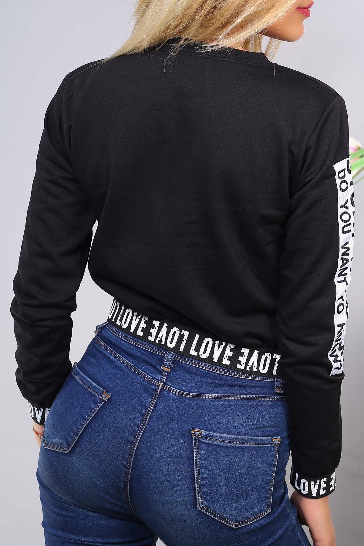 Yazı Detay Kısa Sweat 3849B