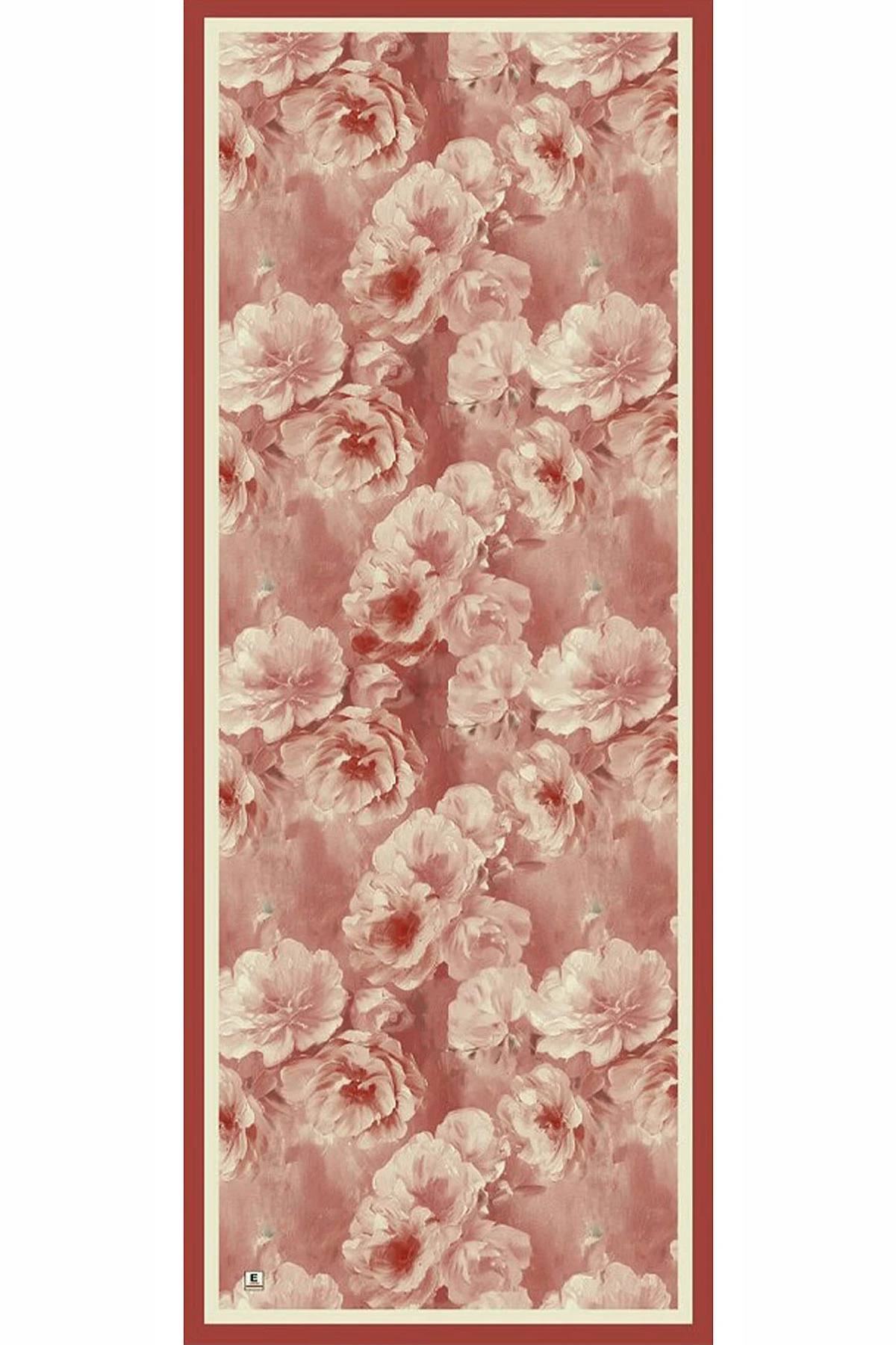 Açık Bordo 70x180 Cm Dijital Baskılı Çiçek Desen Soft Şal 482109