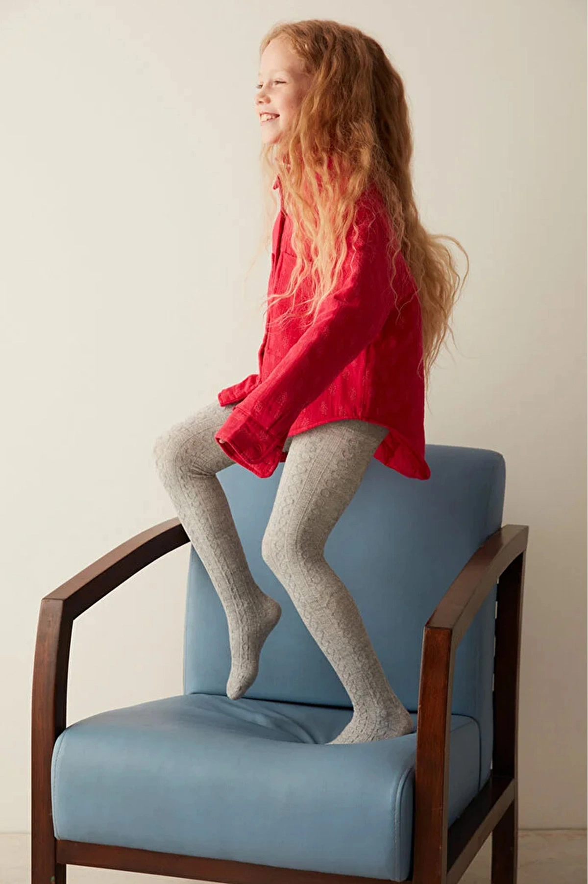 Açık Gri 16 Penti  Pretty Karina 180 Den Triko Kız Çocuk Külotlu Çorap 421849
