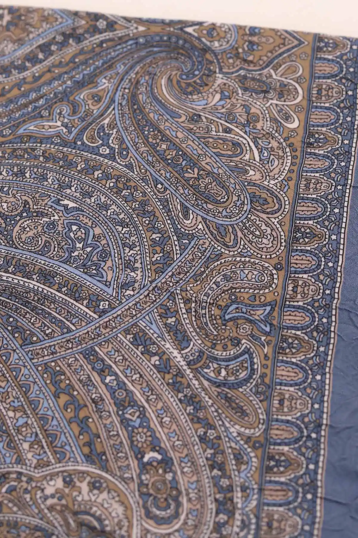 Açık Mavi 75x180 Cm Our Fashion Dijital Baskılı Desenli Bambu Kraş Şal 408705