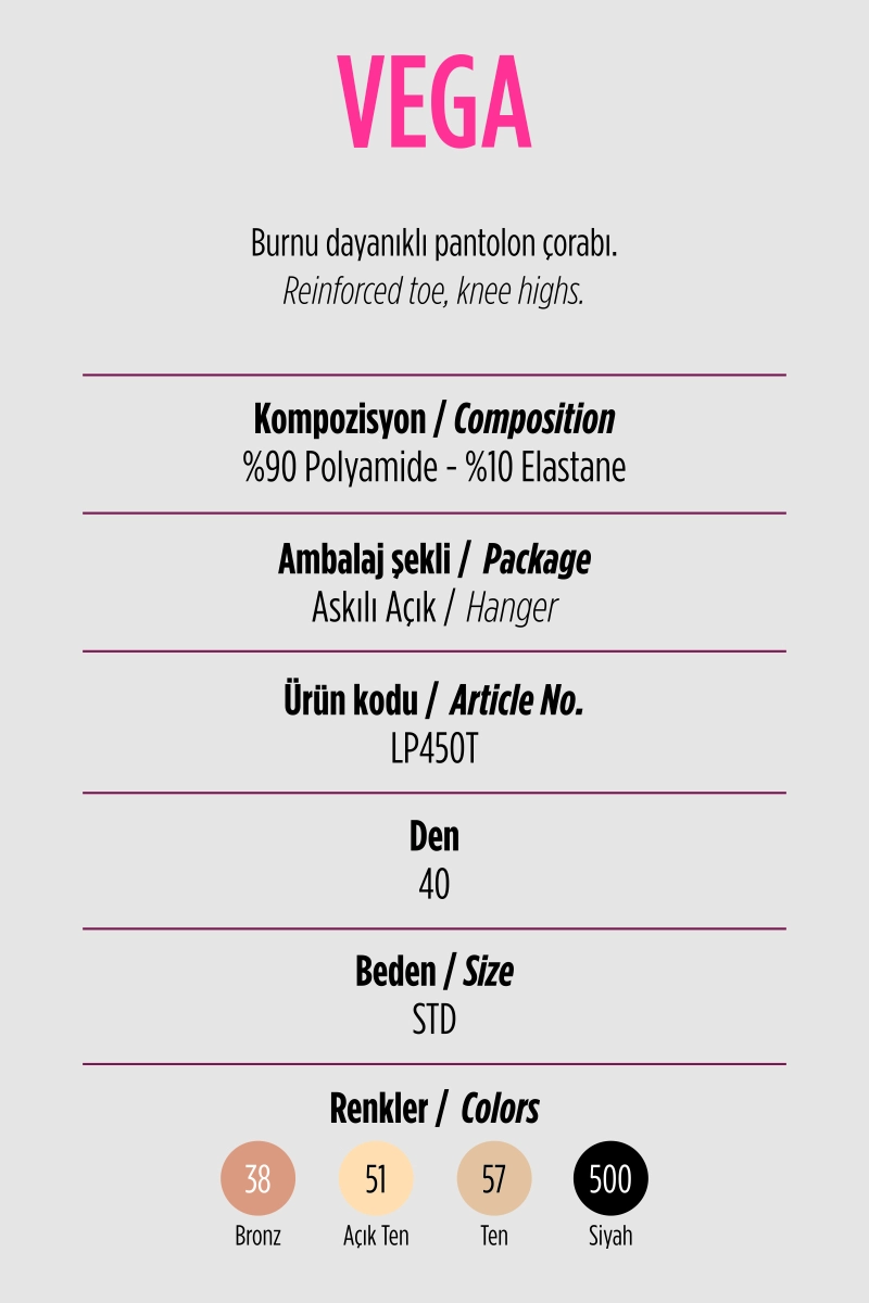 Açık Ten 51 Penti Vega 40 Den Kadın Pantolon Çorabı 421164