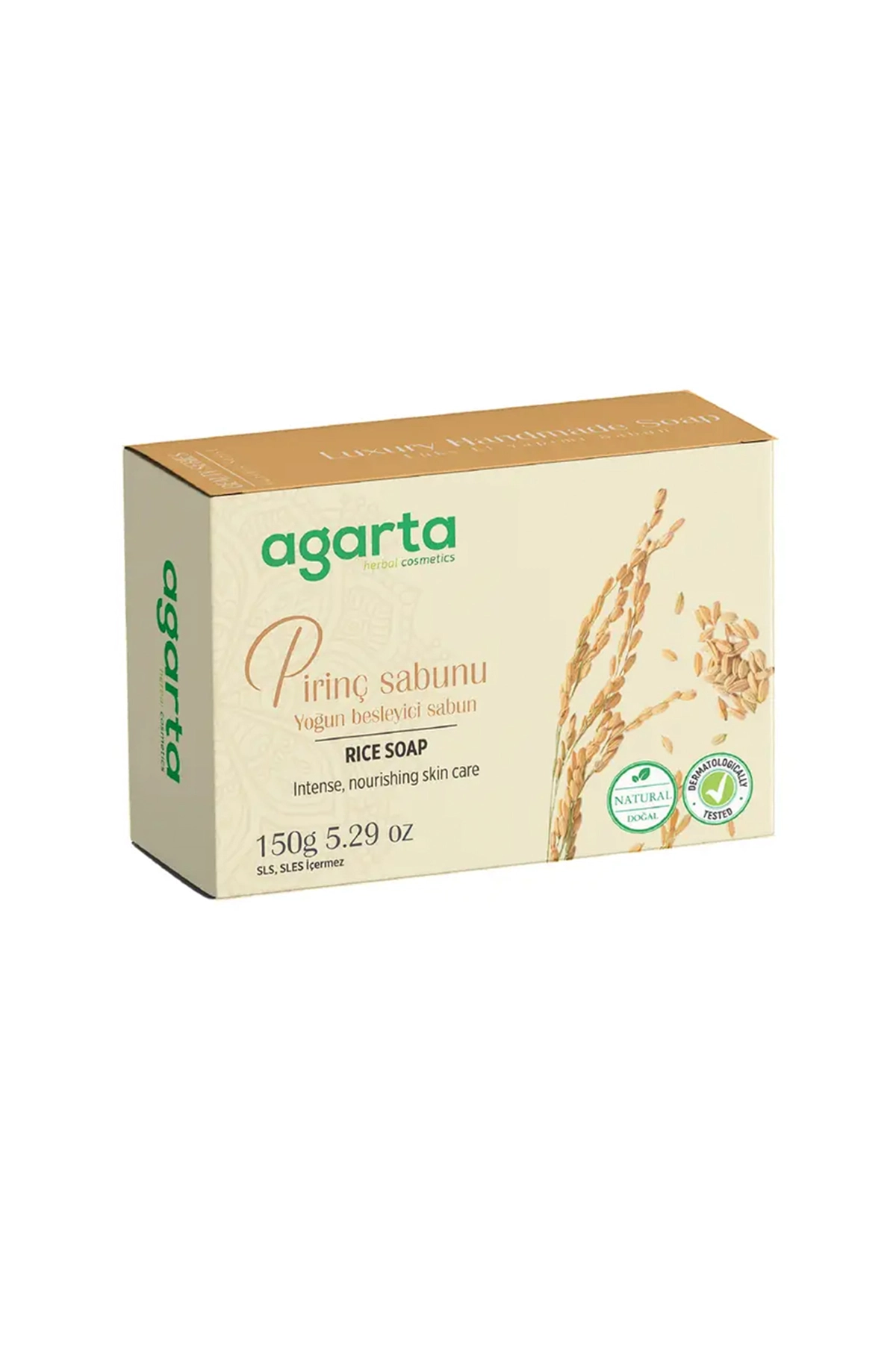Agarta El Yapımı Doğal Cilt Beyazlatıcı Pirinç Sabunu 150 Gr 443813