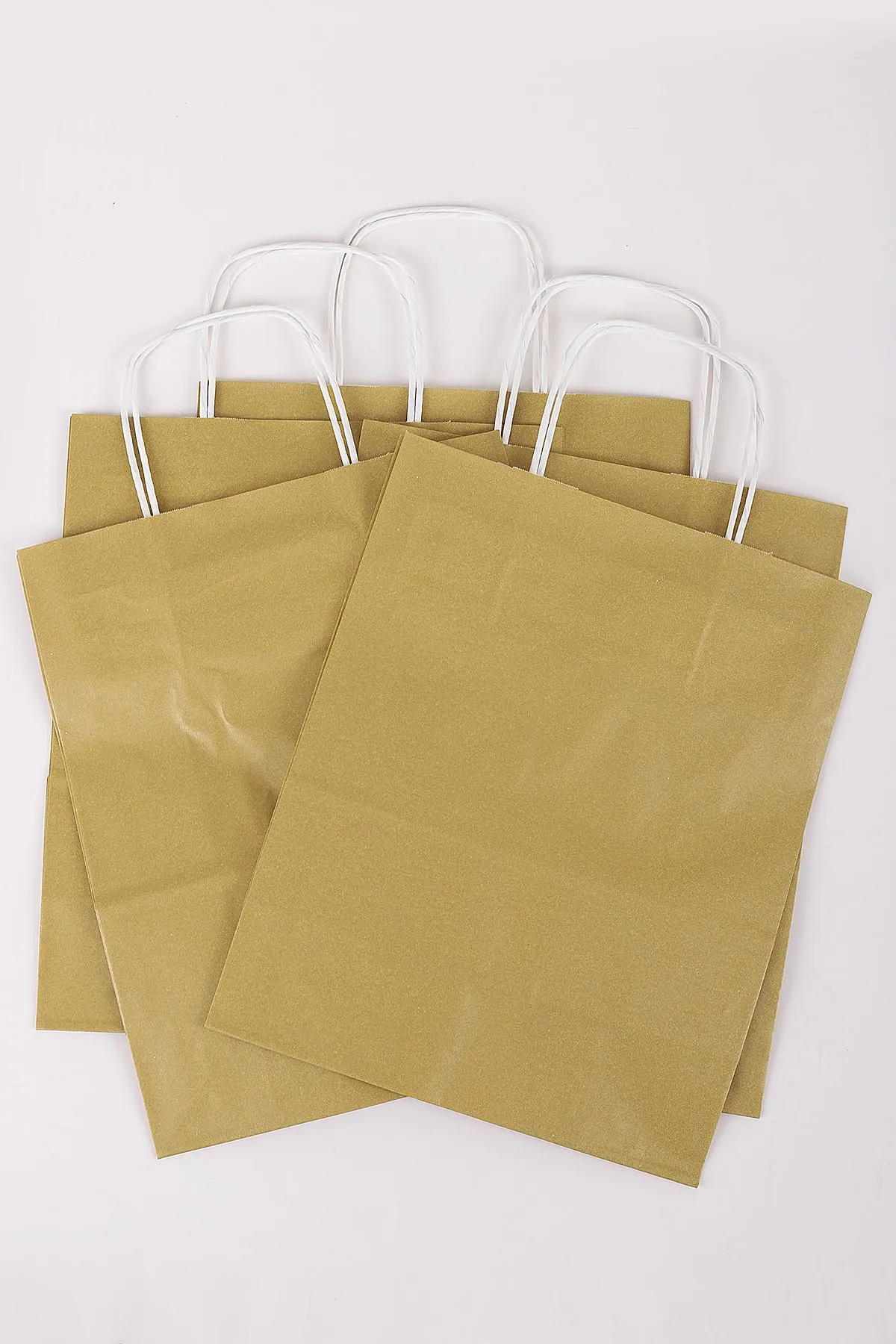 Altın 25x12x31 Büküm Saplı Çanta 5'li 301121