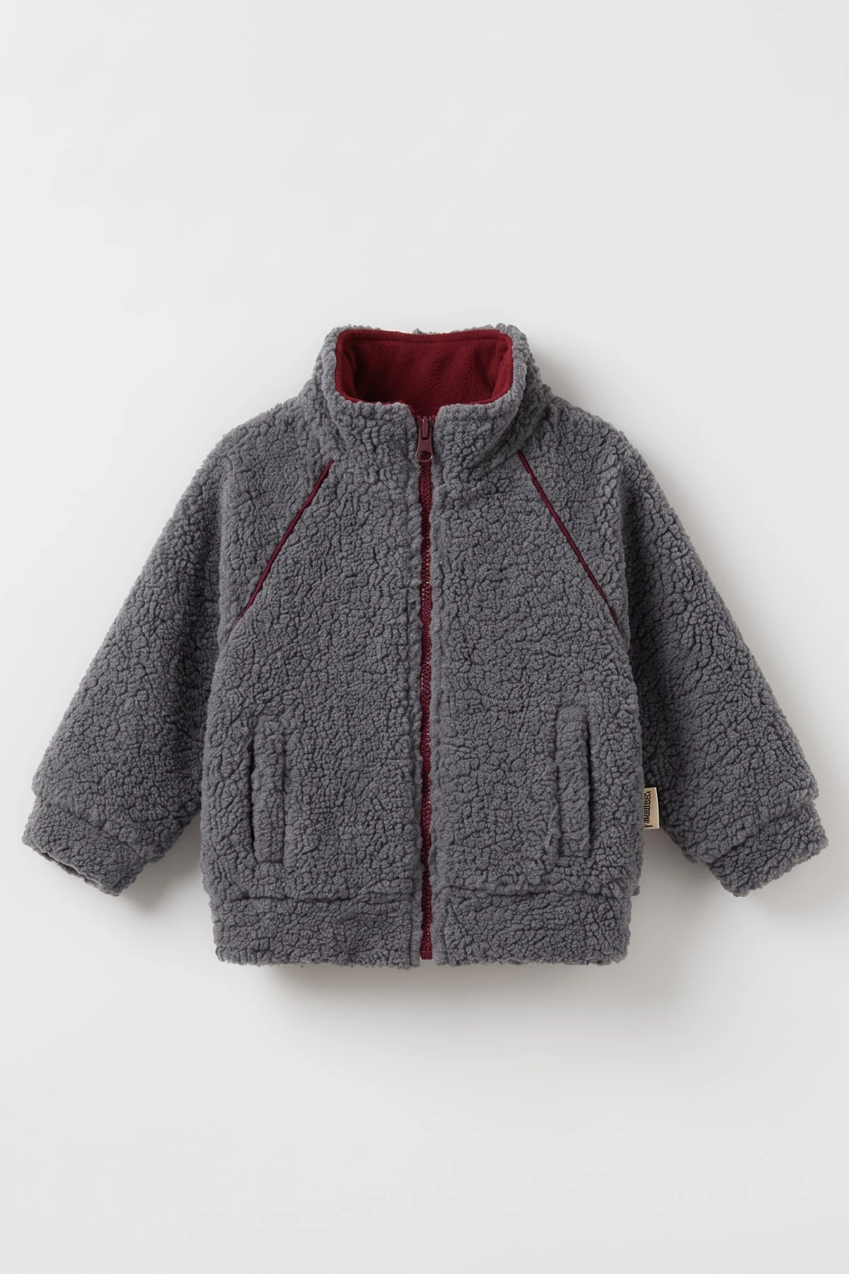 Antrasit (0-4 Yaş) Reglan Kol Cep Detay Kuzu Erkek Çocuk&Bebek  Hırka 487868