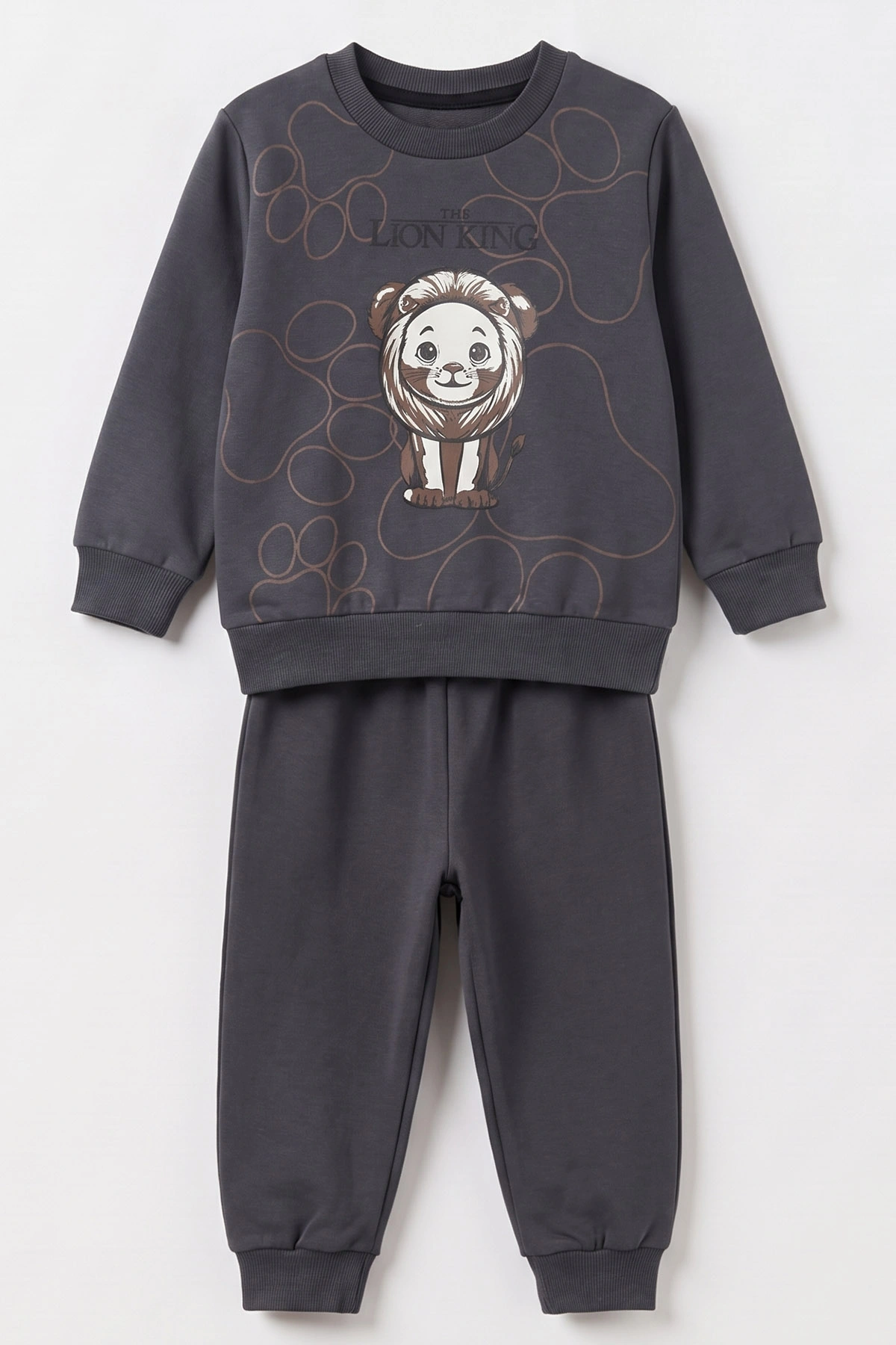 Antrasit (1-4 Yaş) Lion King Baskılı 2 İp Erkek Çocuk&Bebek Mevsimlik Takım 495091