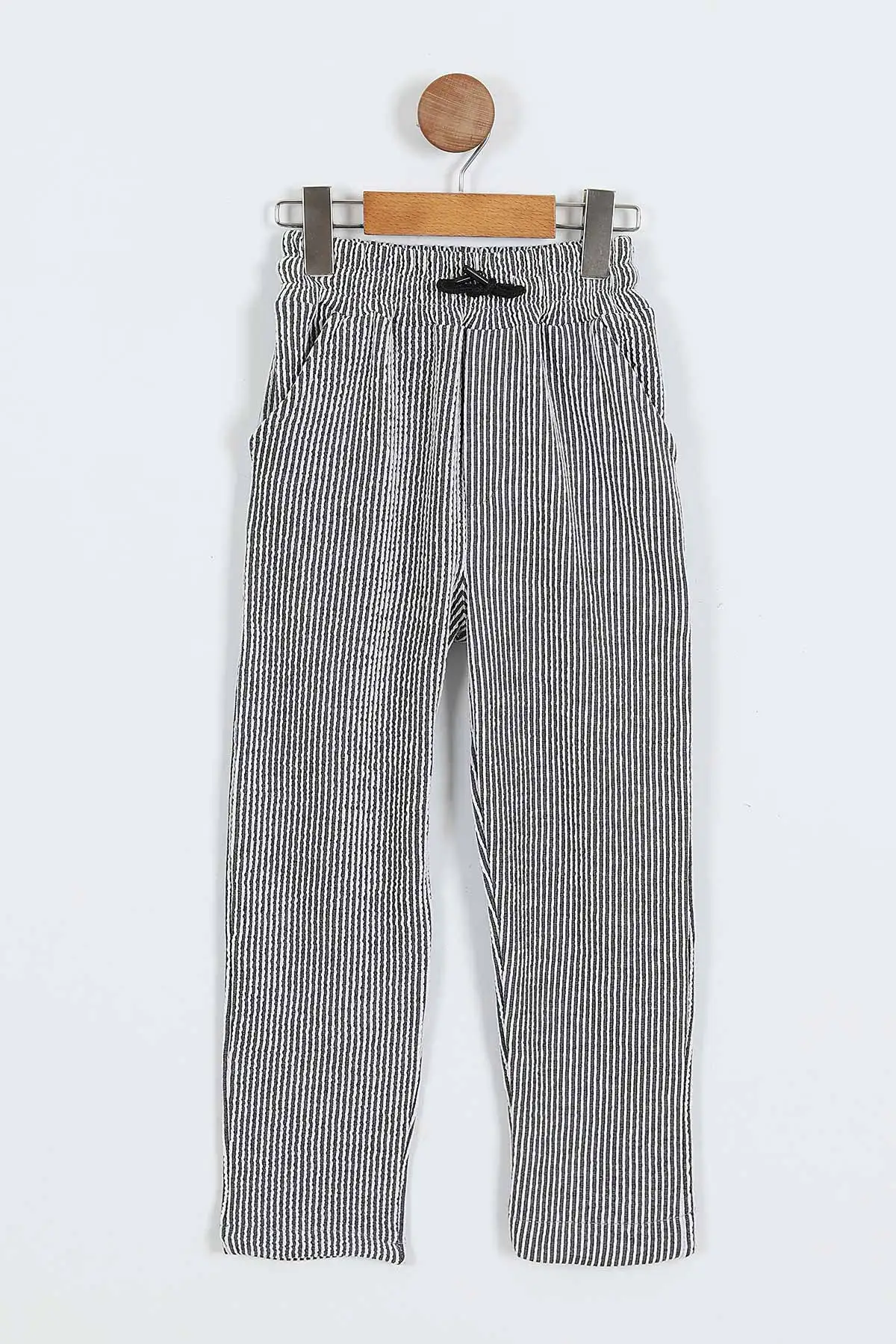 Antrasit (11-14 Yaş)Fitilli Likralı Erkek Çocuk Jogger Pantolon 357089