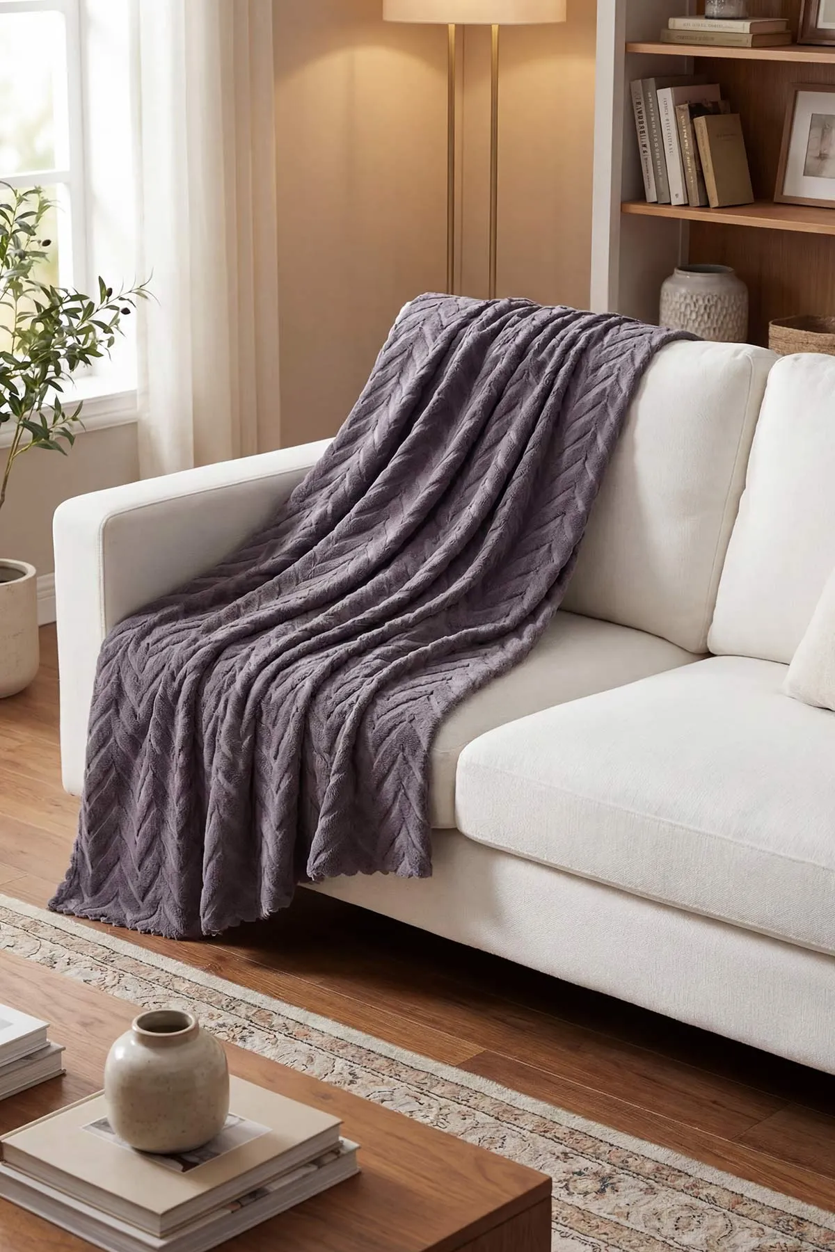 Antrasit 170x210 Cm Bella Home Welsoft Süngerli Koltuk Örtüsü 431536