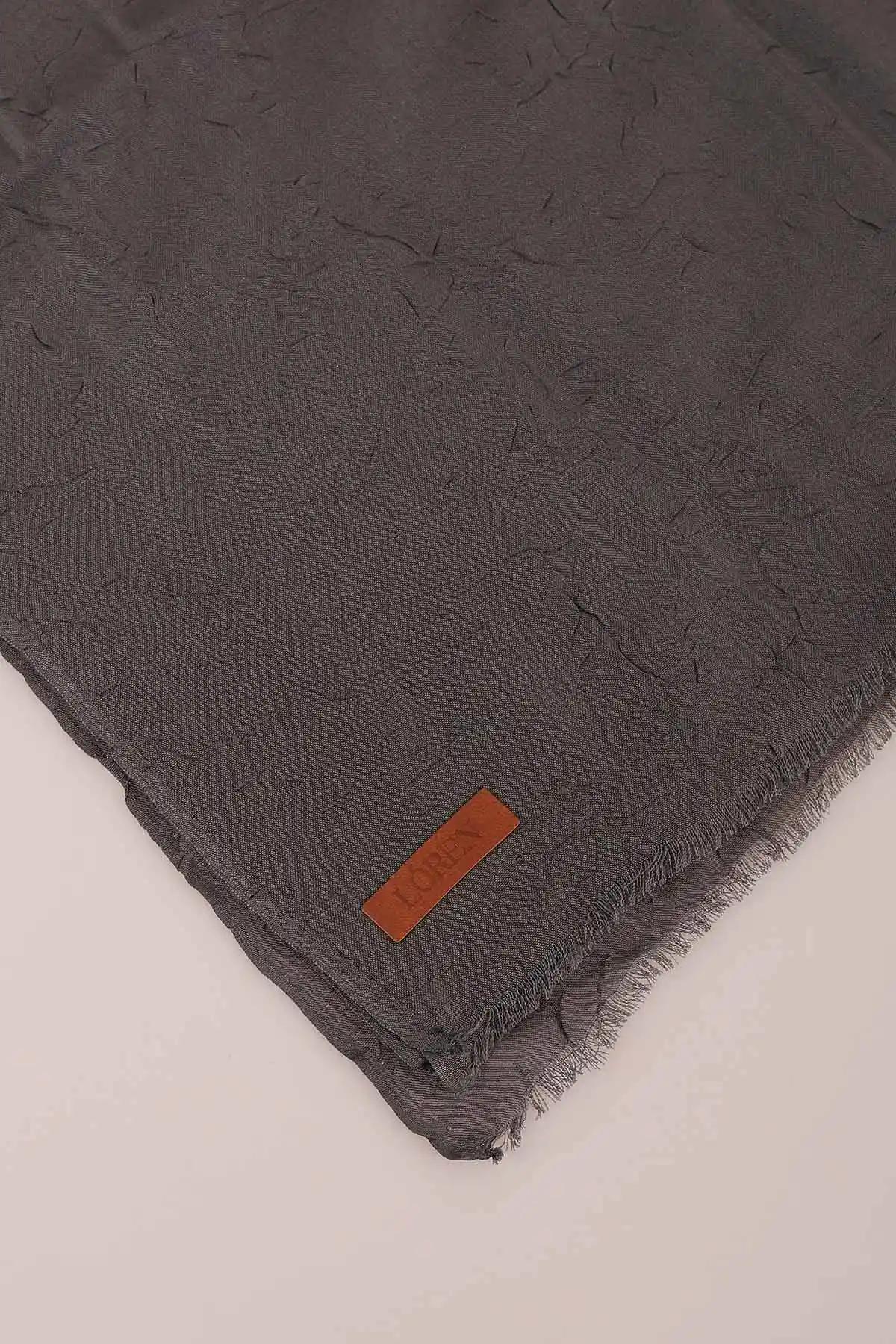 Antrasit 180x70 Bambu Kraş Düz Desen Şal 444840