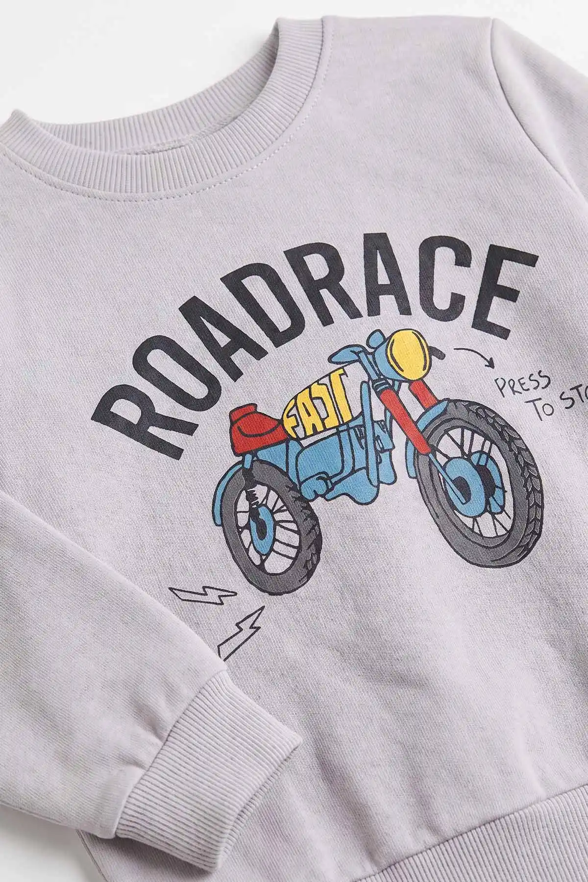 Antrasit (2-6 Yaş) RoadRace Baskılı 2 İp Erkek Çocuk Mevsimlik Takım 483955