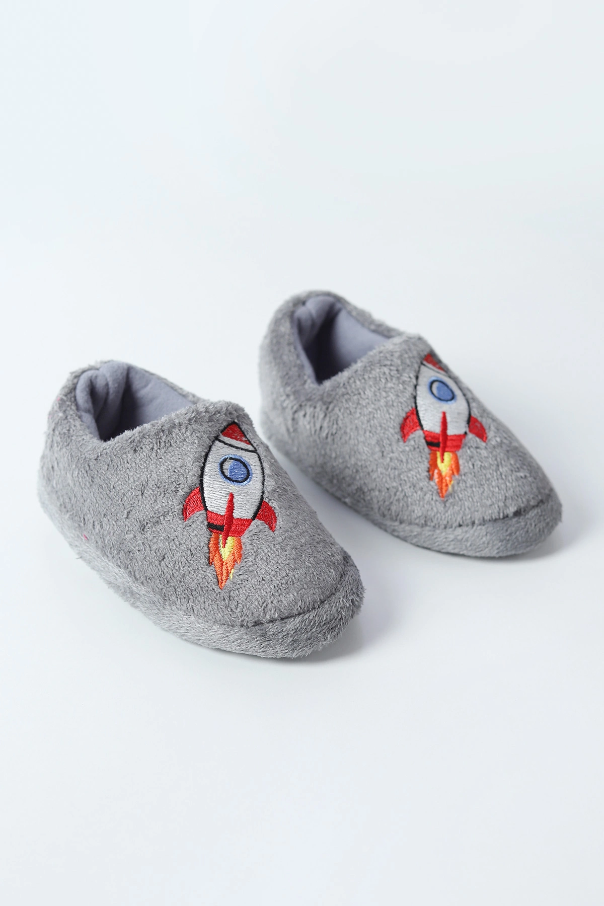 Antrasit ( 25 - 30 ) Peluş Erkek Çocuk Panduf 495148