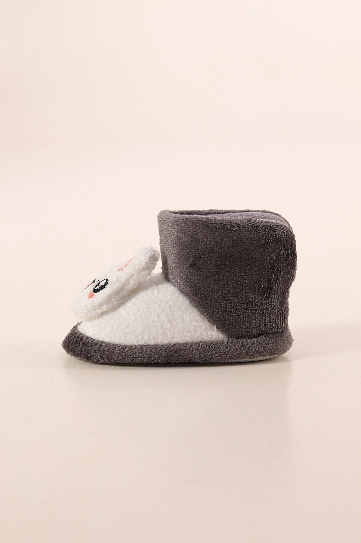 Antrasit ( 25 - 30 ) Peluş Figürlü Kız Çocuk Panduf 394652