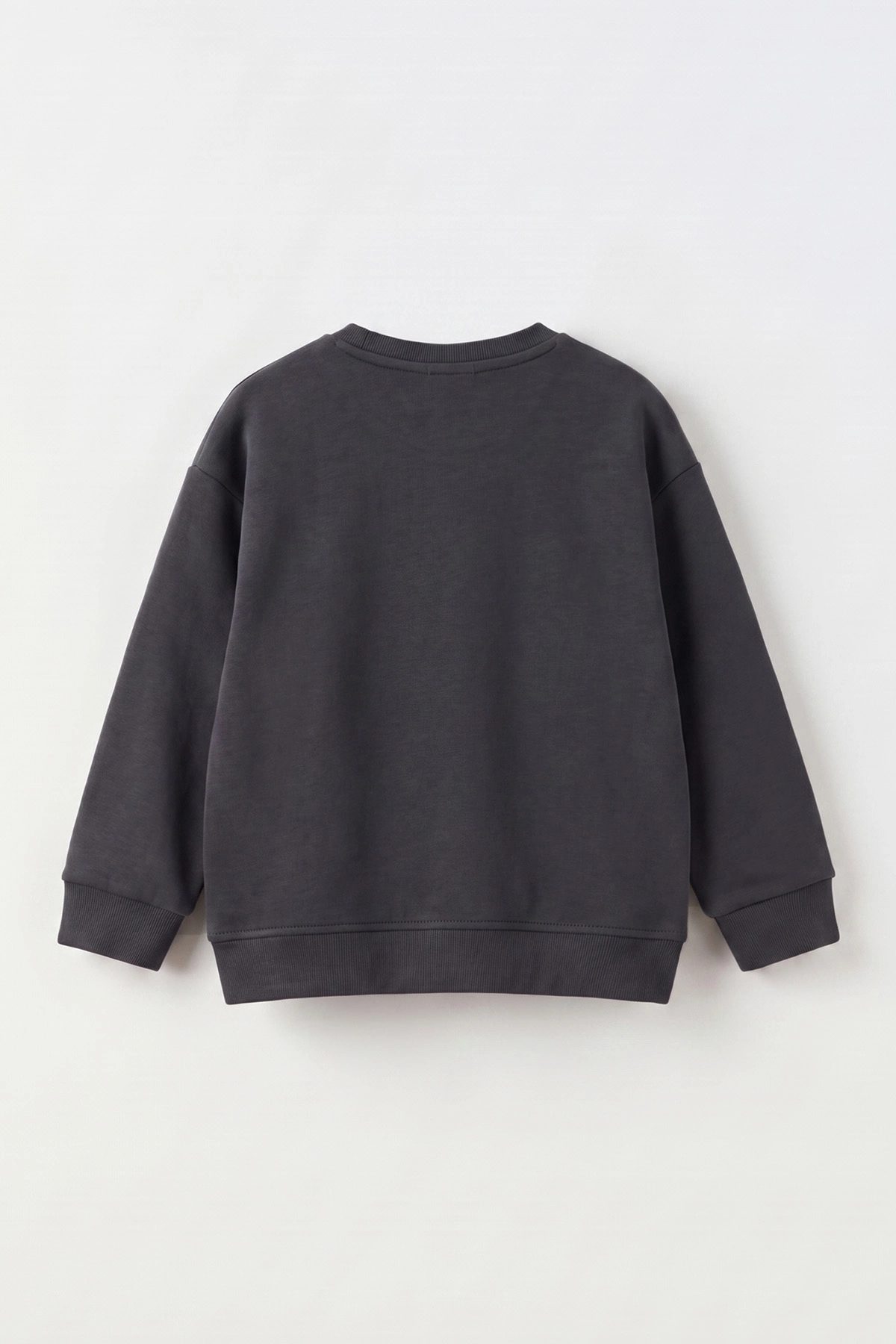 Antrasit (3-12 Yaş) Boston Baskılı Erkek Çocuk Sweatshirt 473822