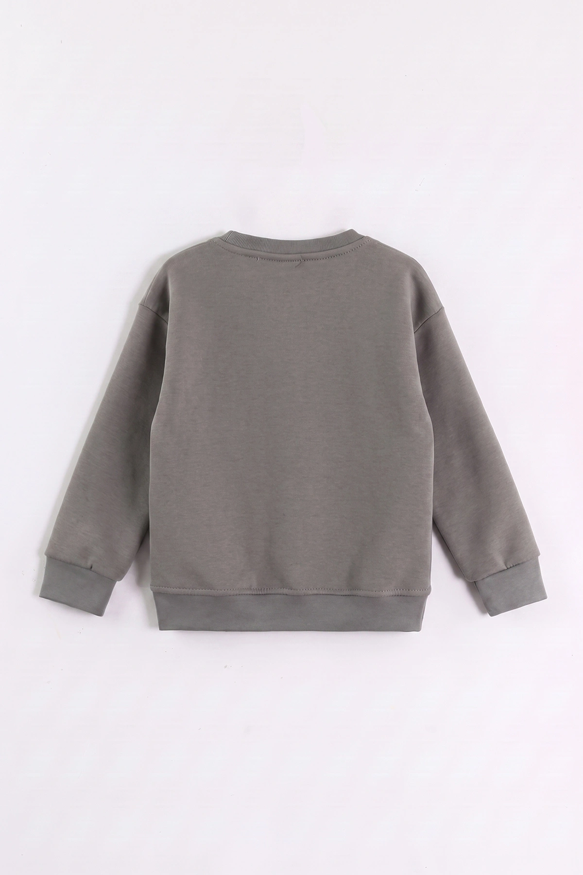 Antrasit (3-12 Yaş) Süzene Toplu Nakışlı Erkek Çocuk Swatshirt 473803