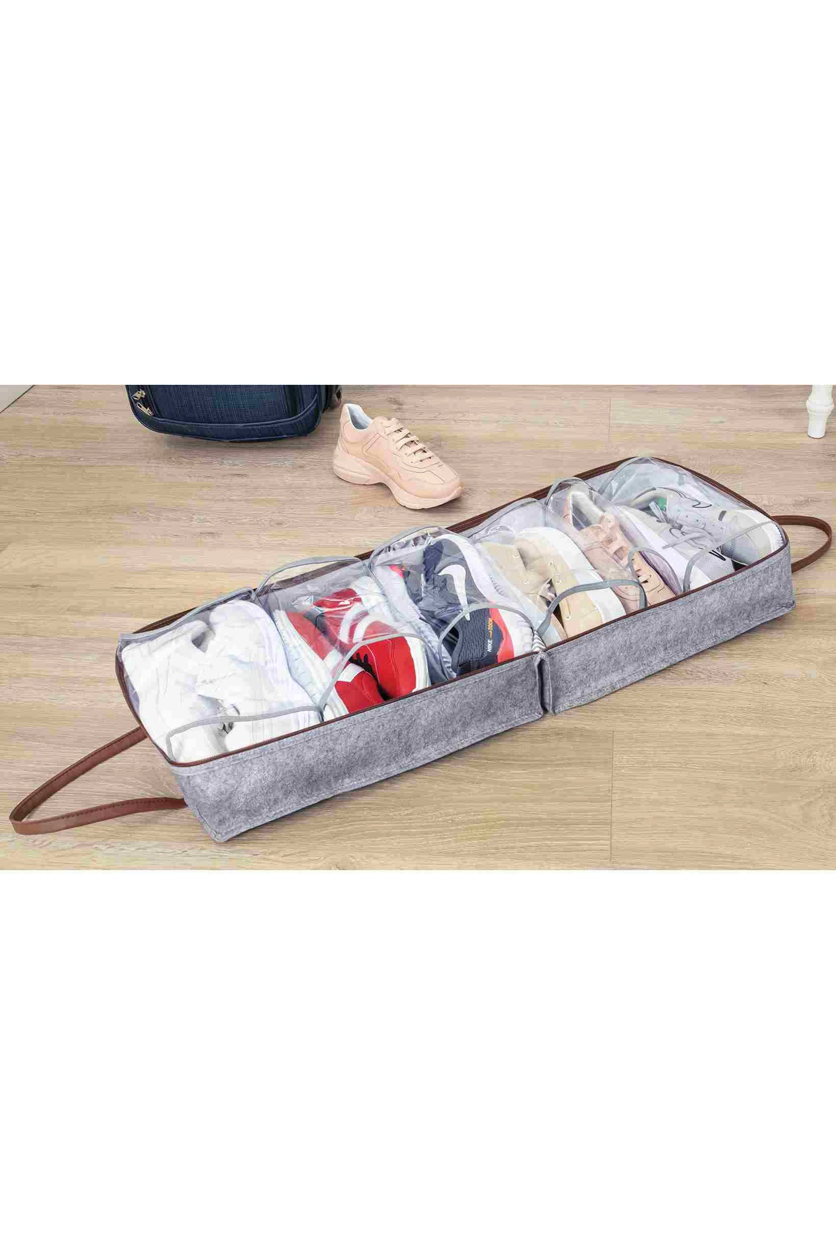 Antrasit 35x22x40 Deri Kulplu Ayakkabı Seyahat Çantası 249846