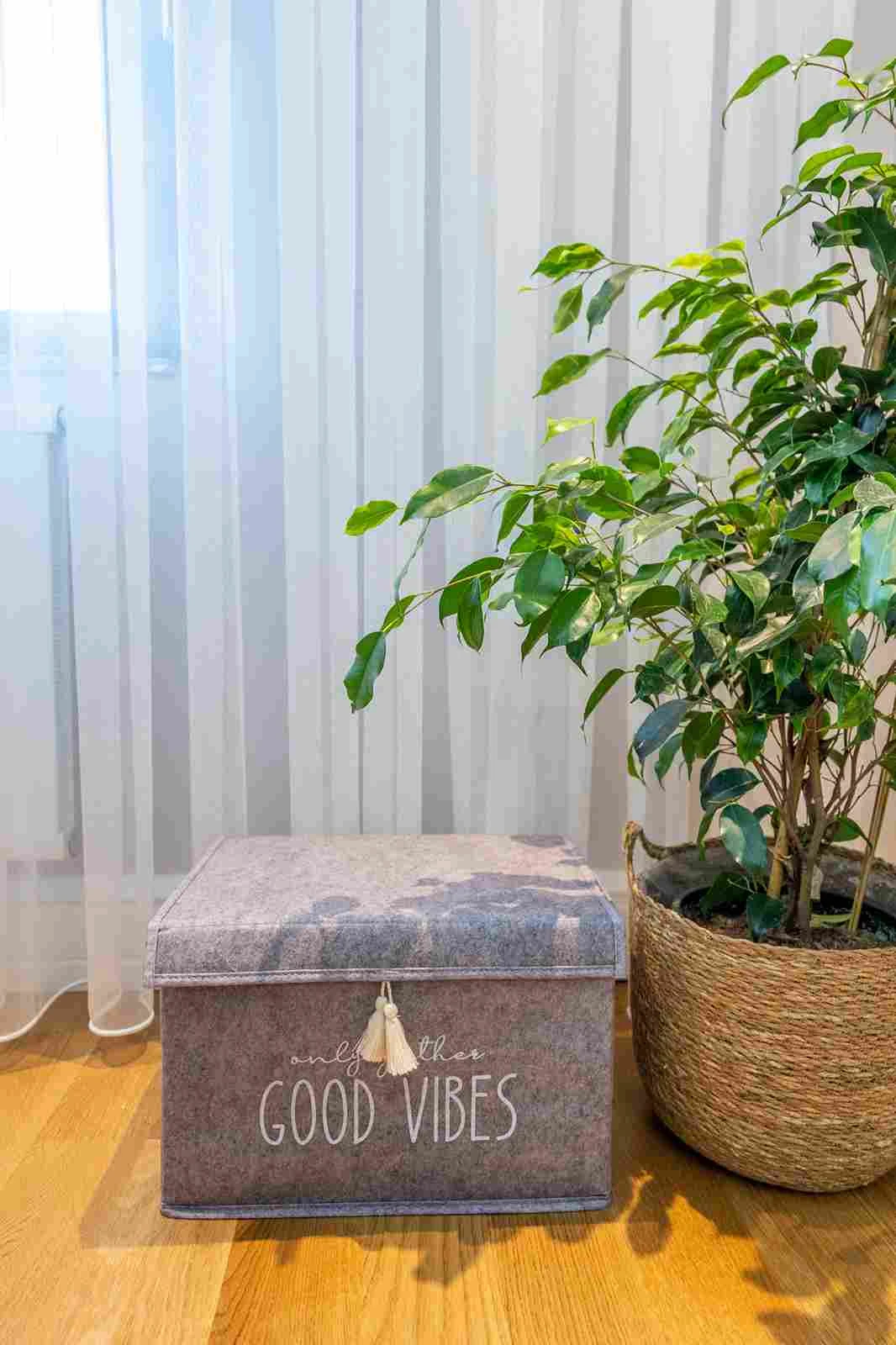 Antrasit 35x24x24 Keçe Kapaklı Mini Kutu 250436