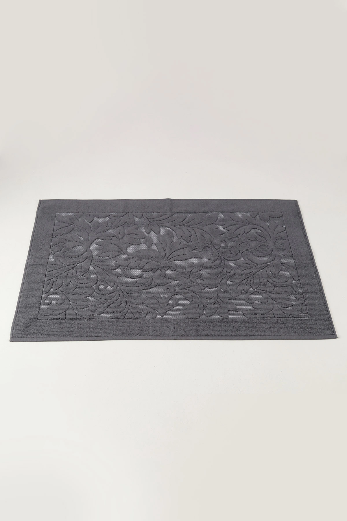 Antrasit 60x90 Kabartma Desenli Banyo Havlu Paspas 468496