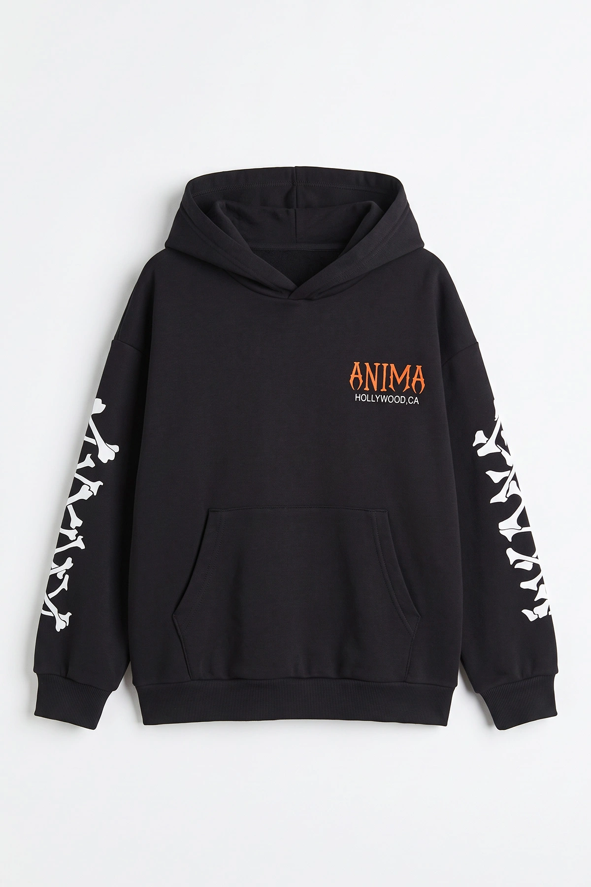 Antrasit (9-16 Yaş) Kapüşonlu İçi Şardonlu Erkek Çocuk Sweatshirt 500010