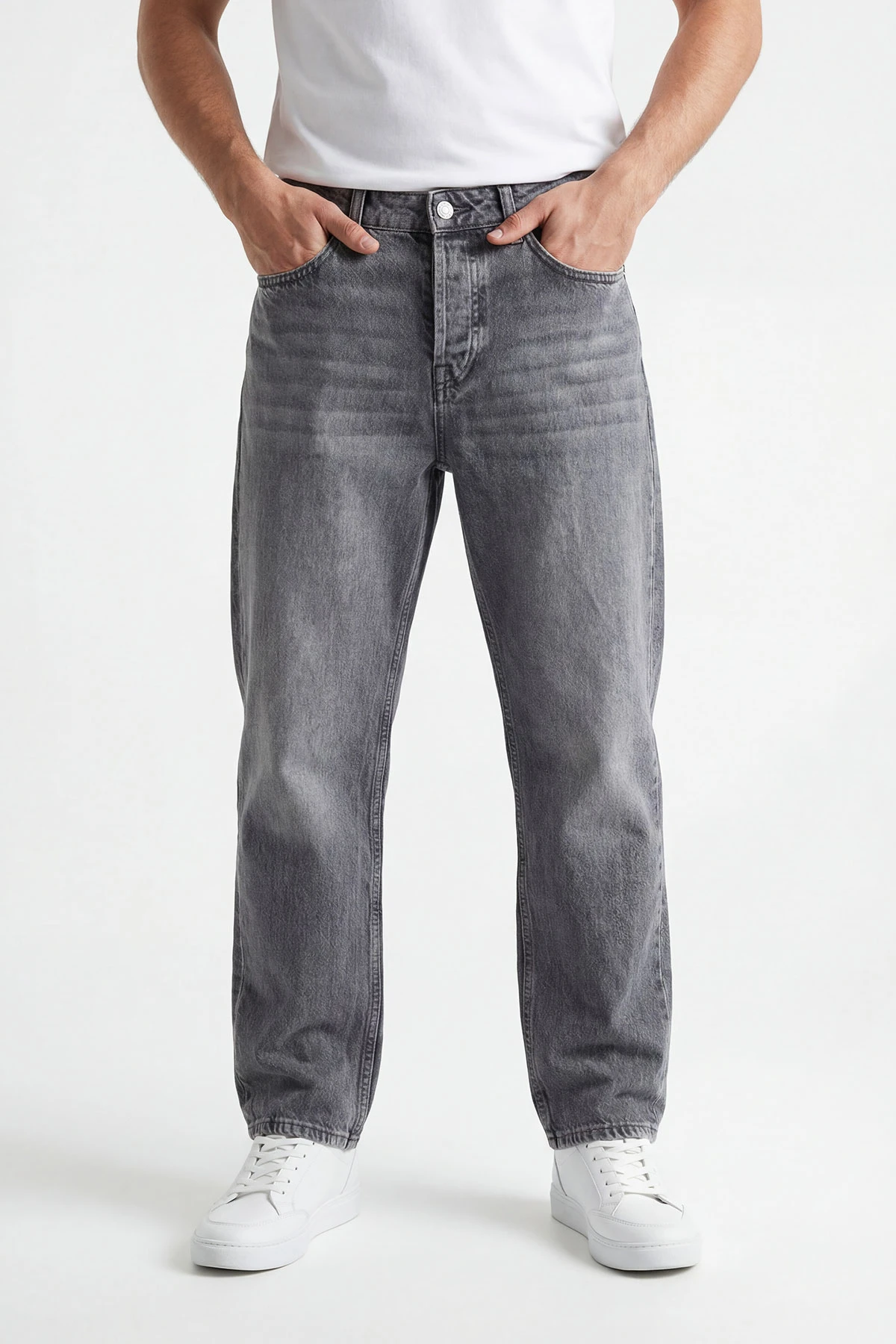 Antrasit Baggy Erkek Kot Pantolon 431119