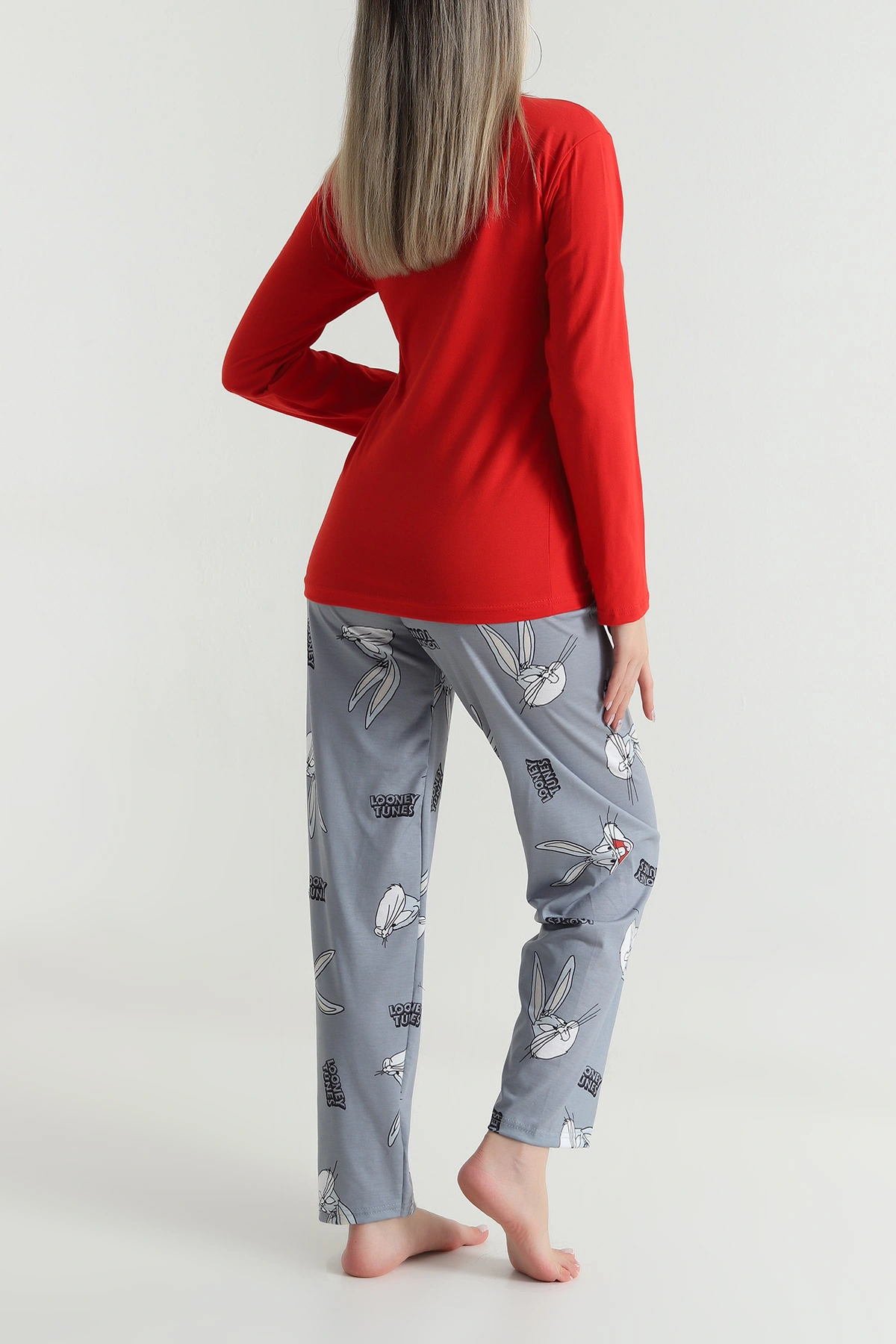 Antrasit Baskılı Kadın Pijama Takımı 488222