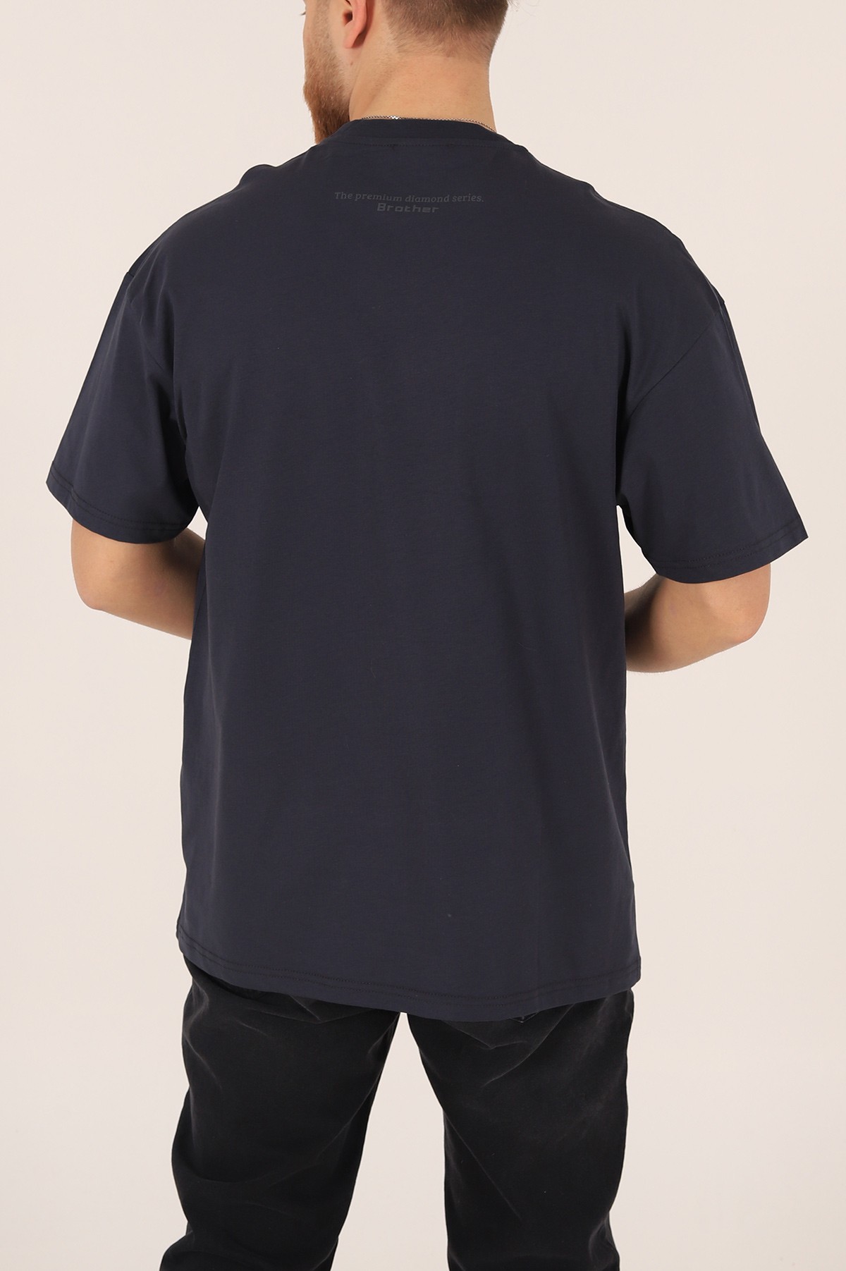 Antrasit Baskılı Oversize Erkek Tişört 167504