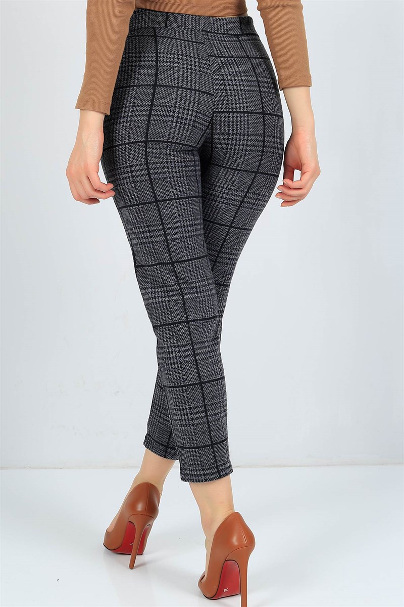 Antrasit Desenli Kaşe Pantolon 23711B
