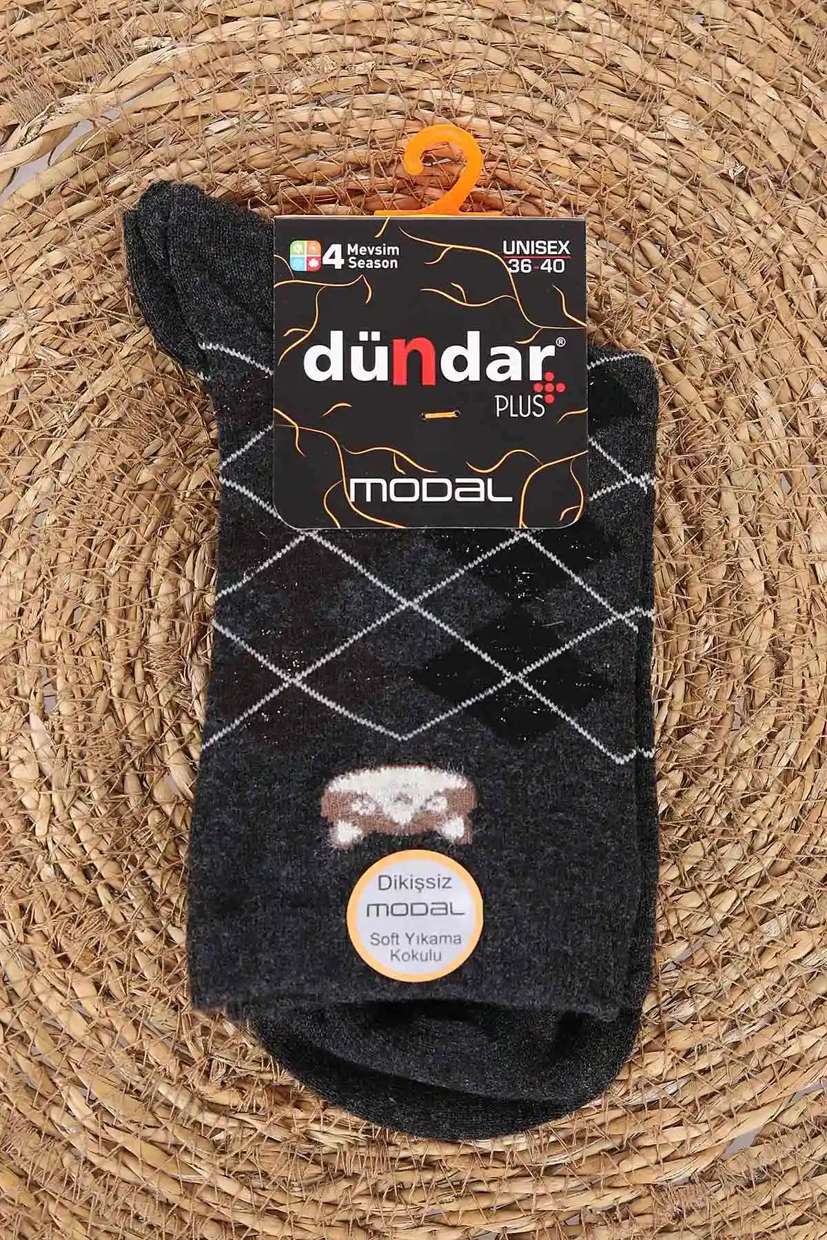 Antrasit Dört Mevsim Kadın Modal Çorap (36-40) 477081