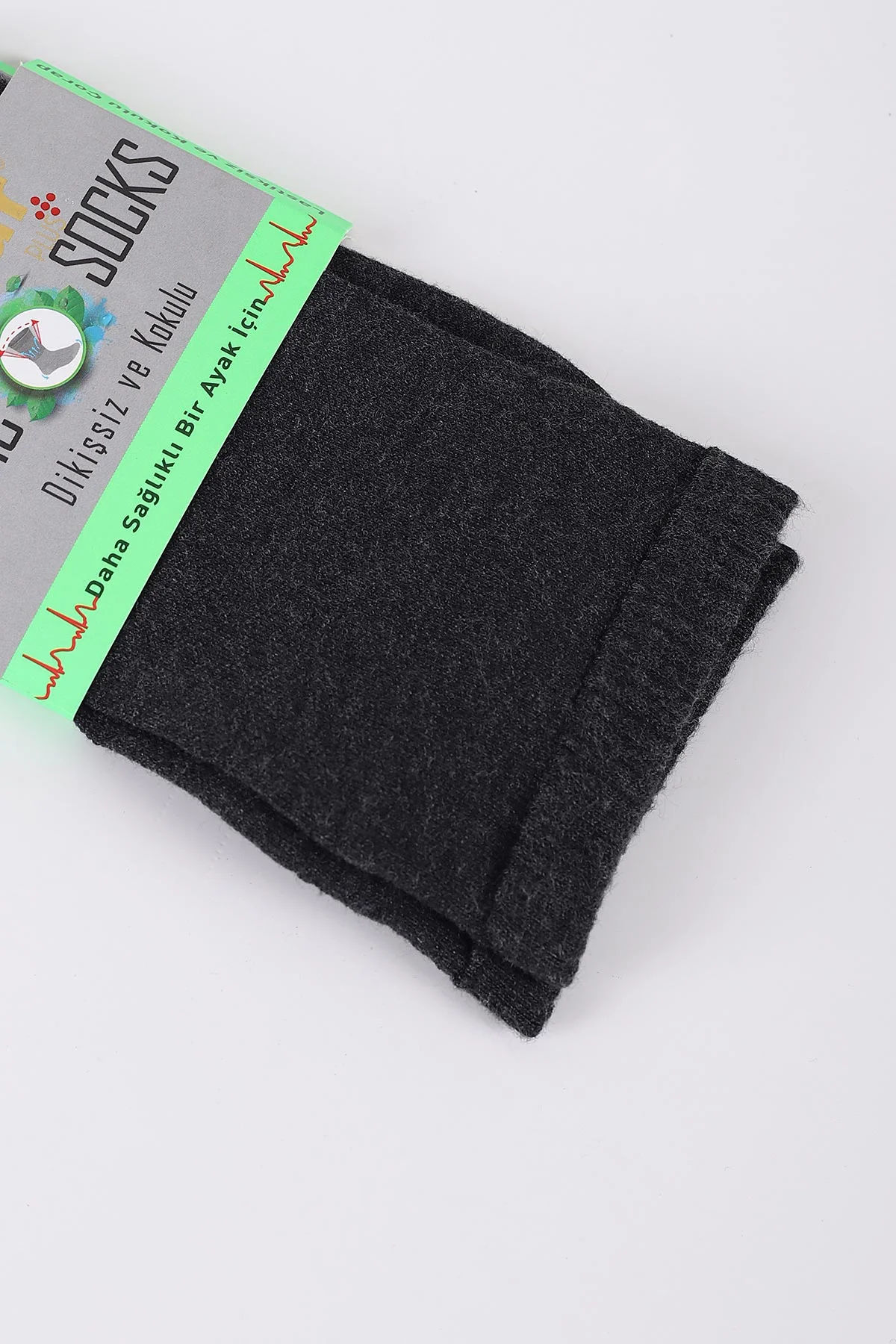 Antrasit Dört Mevsim Unisex Bambu Diyabetik Çorap (36-40) 423029
