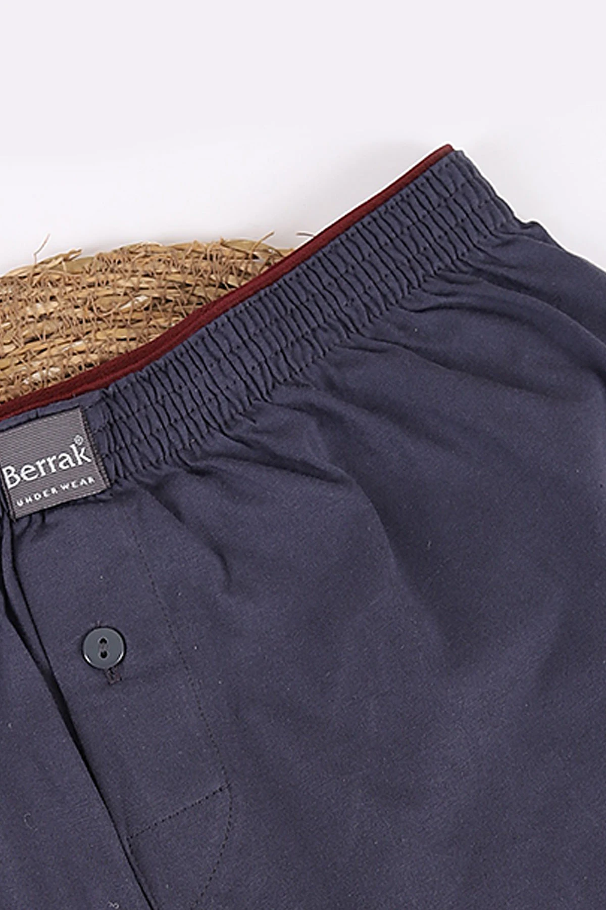 Antrasit Düğmeli Likralı Erkek Boxer Short 434436