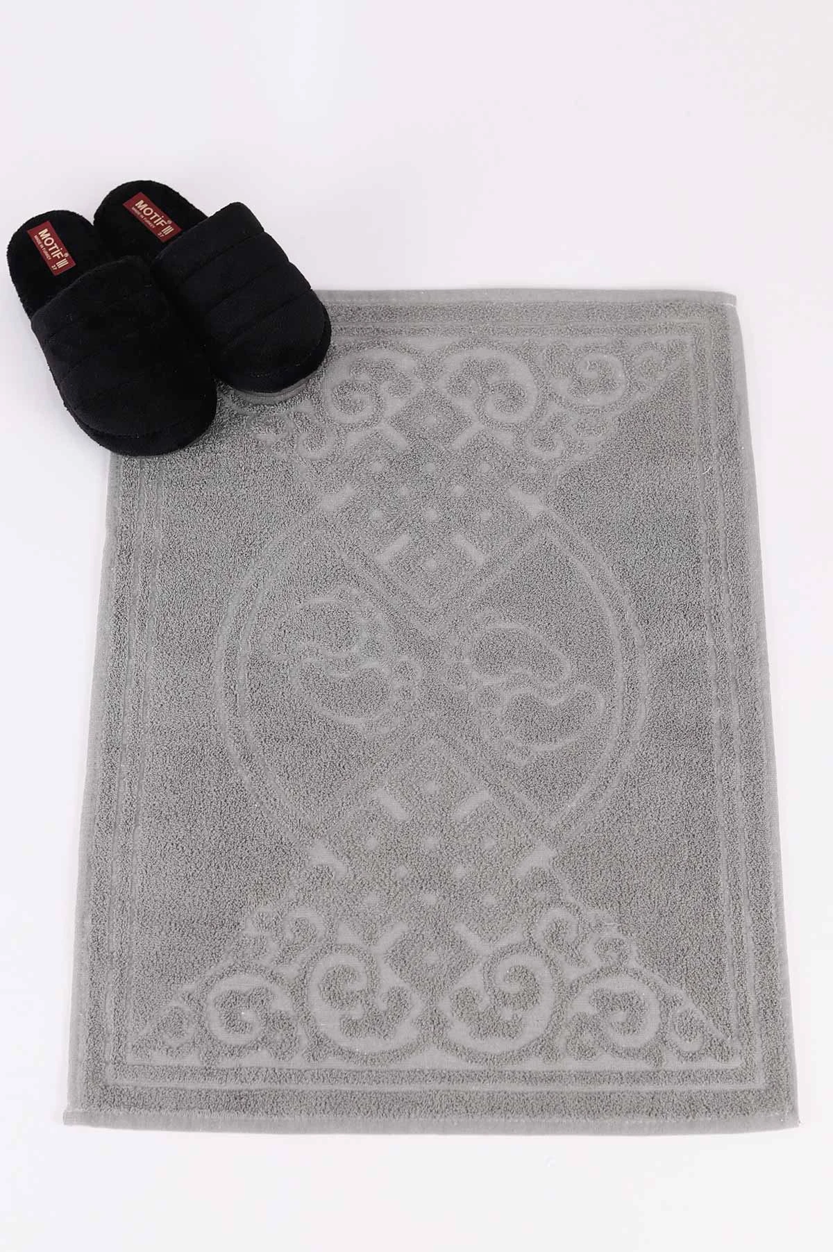 Haki Duru 50x70 Desenli Ayak Havlusu 226163