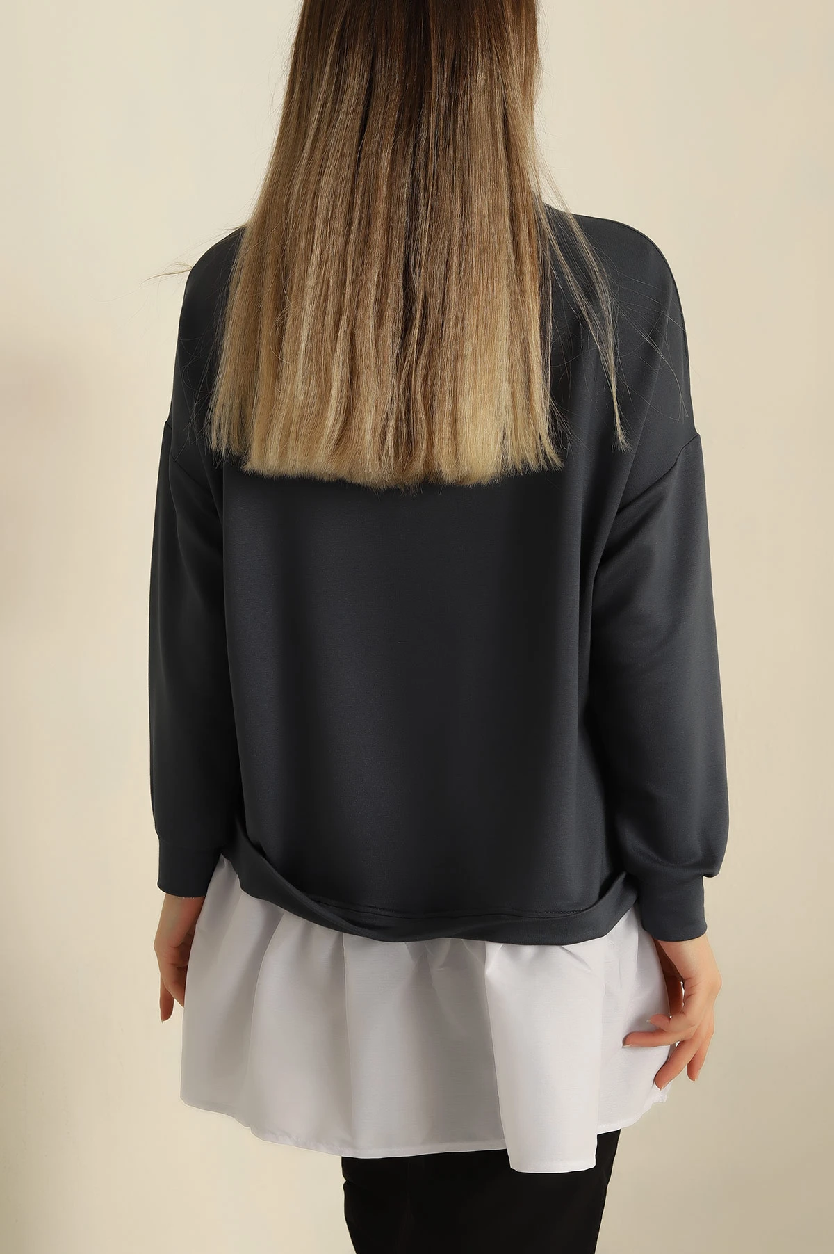 , Antrasit Garnilli Oysho Kumaş Tunik 261721