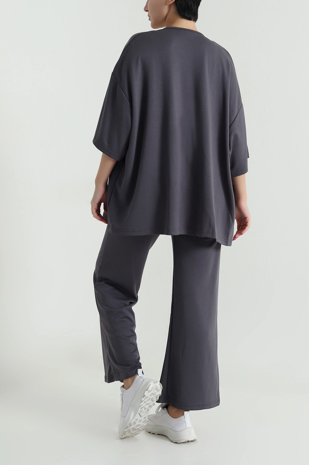 Antrasit Kimono Pantolon Kadın İkili Takım 479531